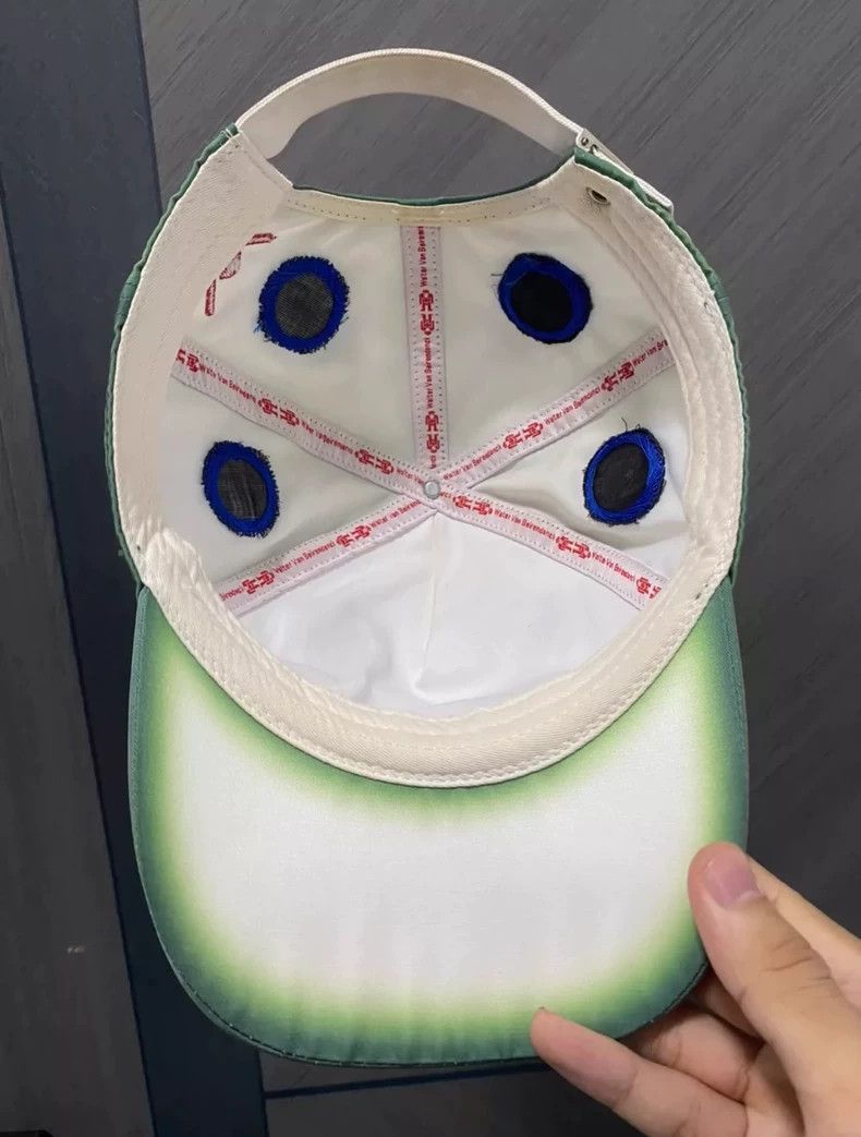 Walter Van Beirendonck walter van beirendonck 21ss green mirrored hat Size ONE SIZE - 3 Thumbnail