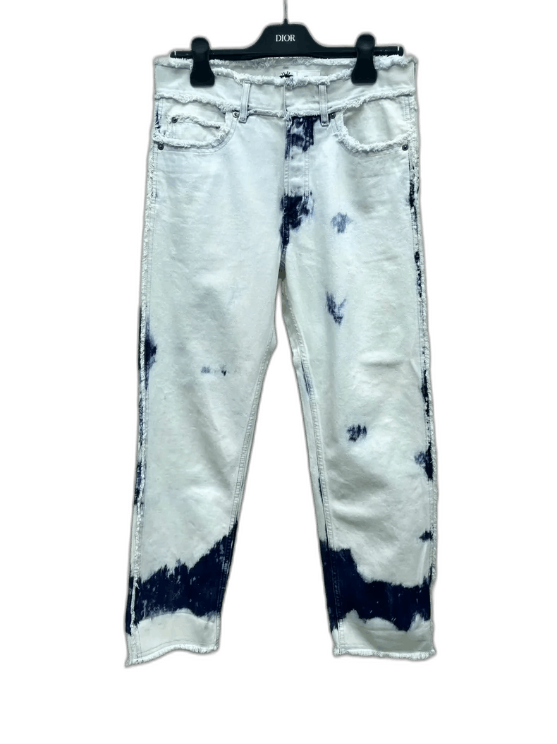 Dior dior white and blue tie-dye jeans-2507 Size US 34 / EU 50 - 1 Thumbnail