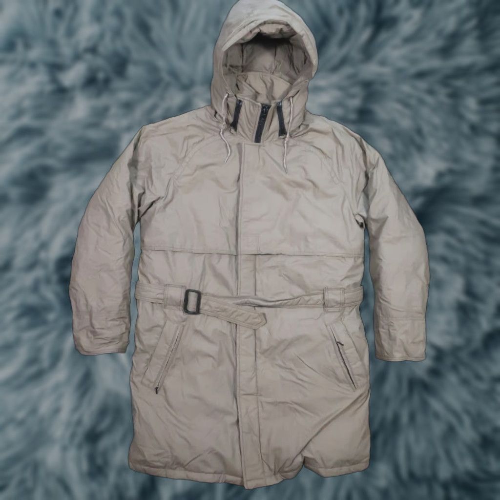 Bill Blass VINTAGE Bill Blass Coat Parka Puffer Down Large L Beige Removable Hood Mens USA 90s Paint Spots Size US L / EU 52-54 / 3 - 1 Thumbnail