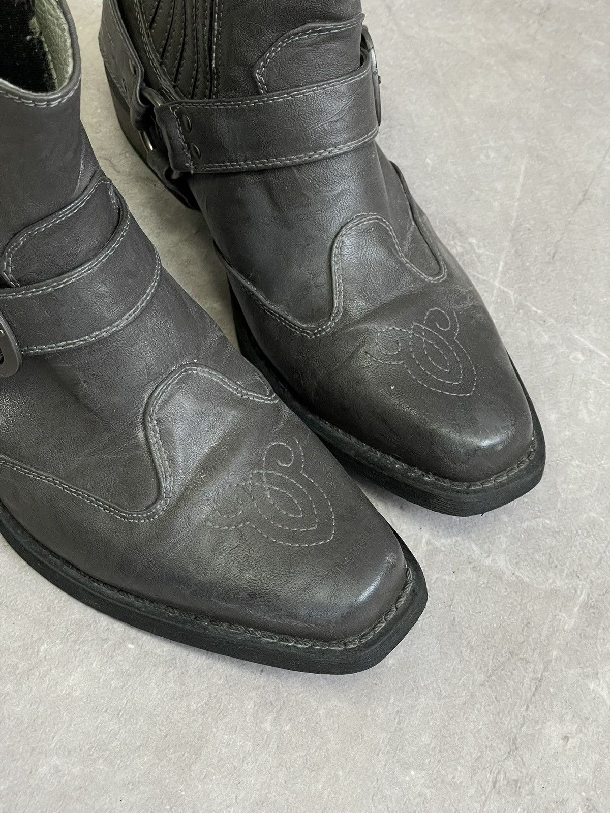 Western Rise Western ankle Guidi style leather boots y2k Size US 7.5 / EU 40-41 - 8 Thumbnail