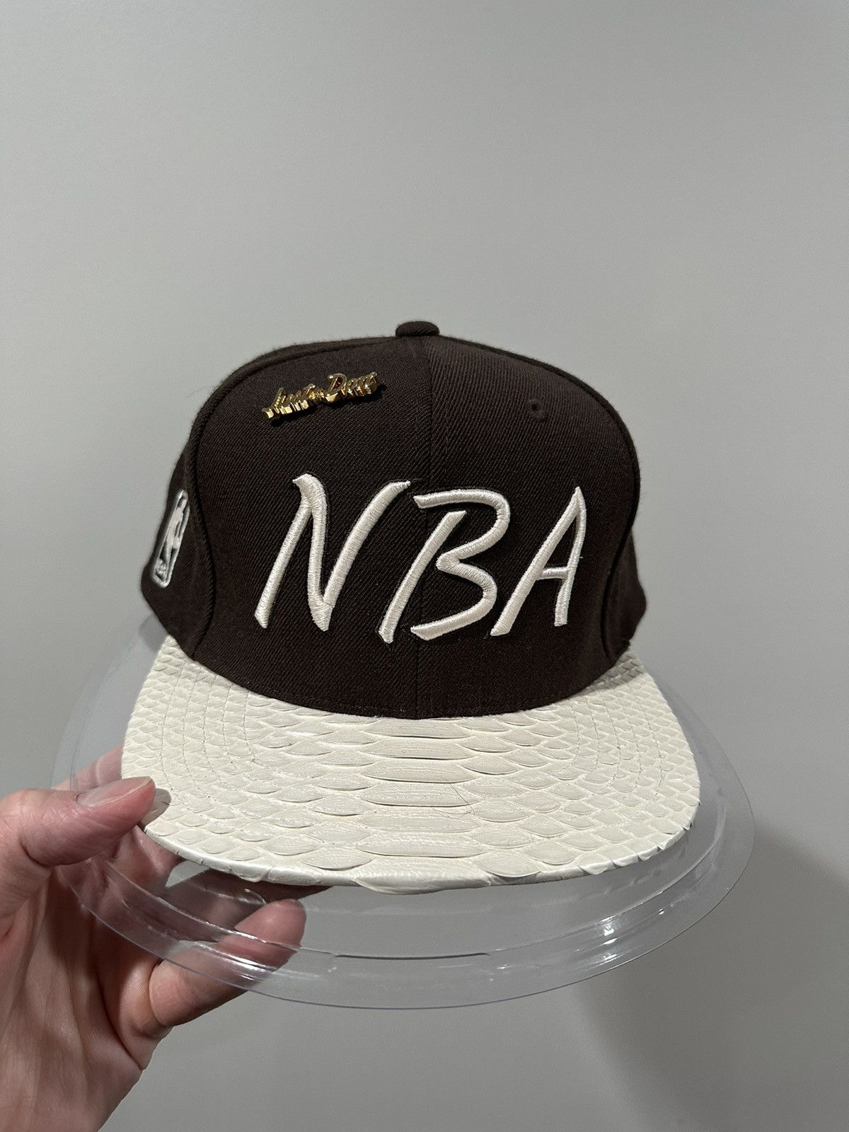 Just Don Just Don x Mitchell & Ness NBA Brown / White Python Hat Size ONE SIZE - 10 Thumbnail
