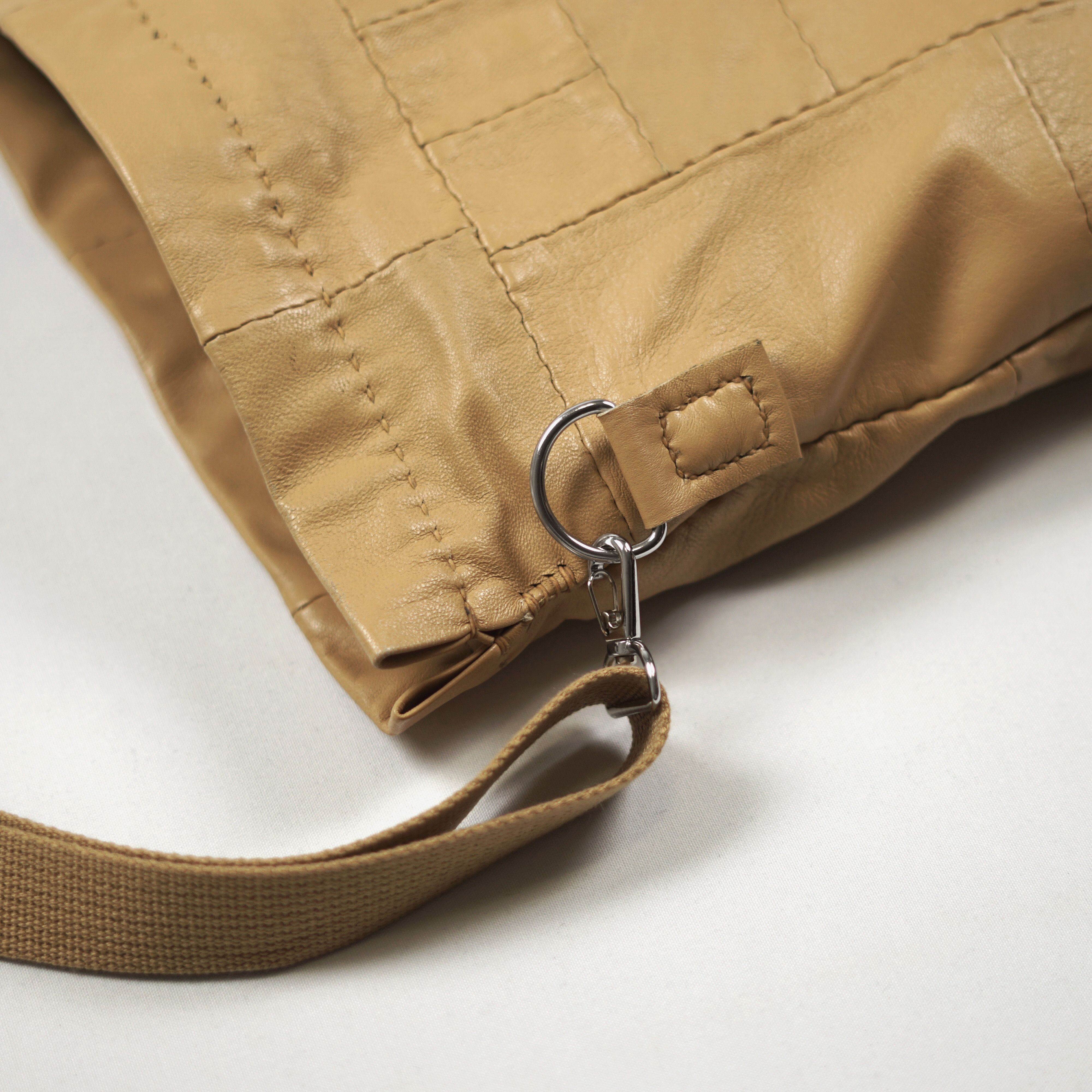 Japanese Brand Artisanal Patchwork Leather Bag/ OS Size ONE SIZE - 5 Thumbnail