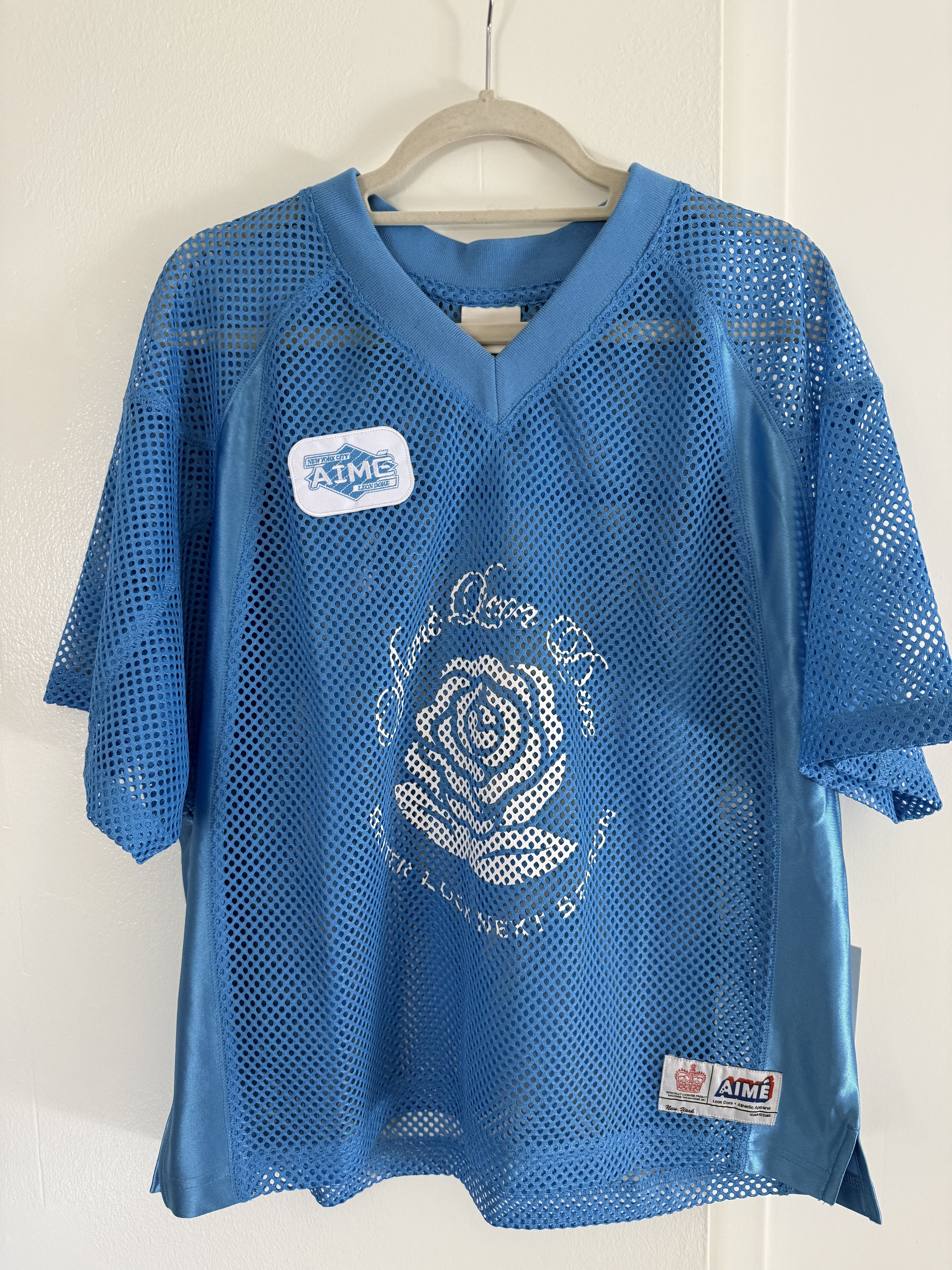 Aime Leon Dore The Genesis Mesh Baseball Jersey Bright White