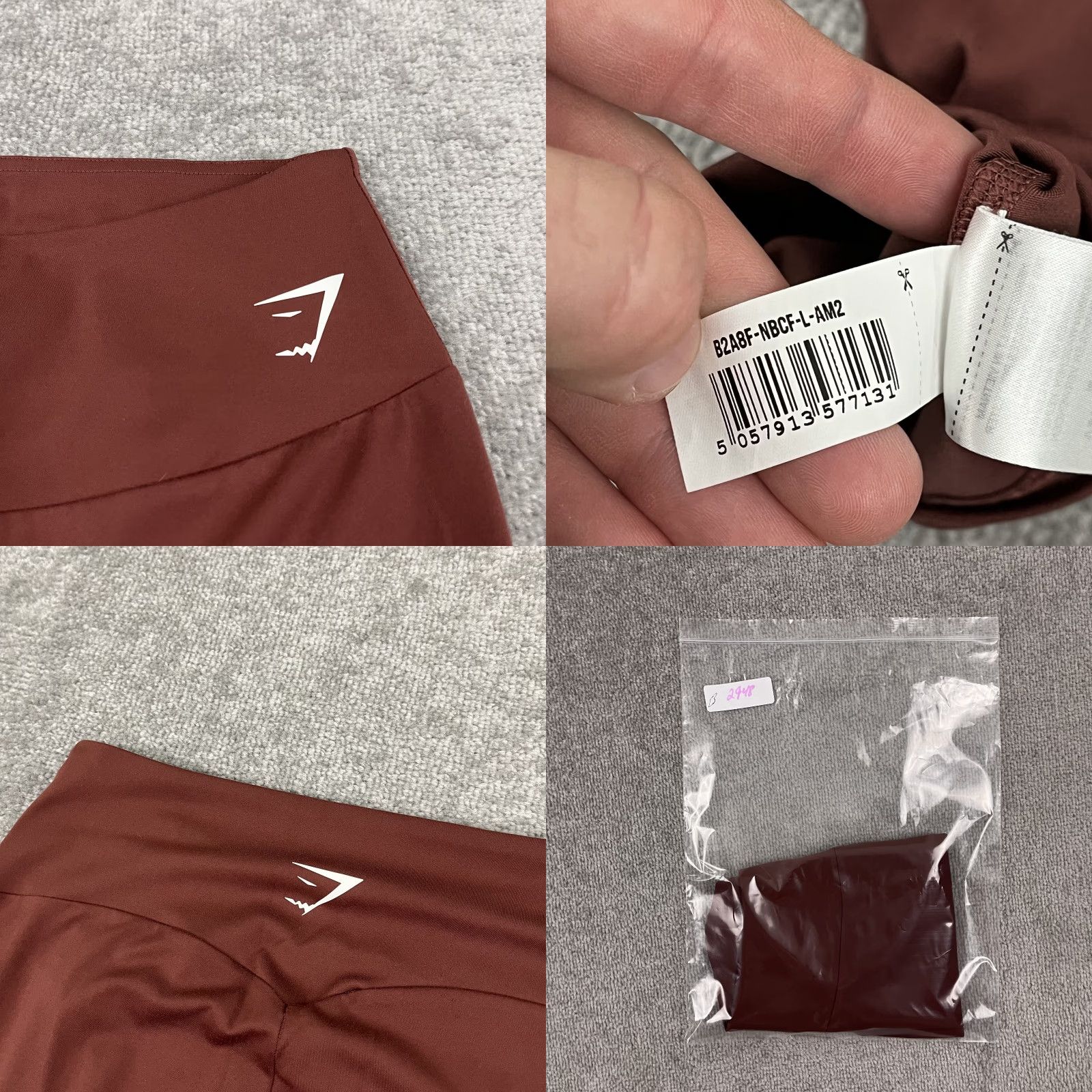 Gymshark Gymshark Everyday Seamless Leggings Womens Large 25.5" Cropped Active Yoga Gym Size 36" / US 14 / IT 50 - 8 Thumbnail
