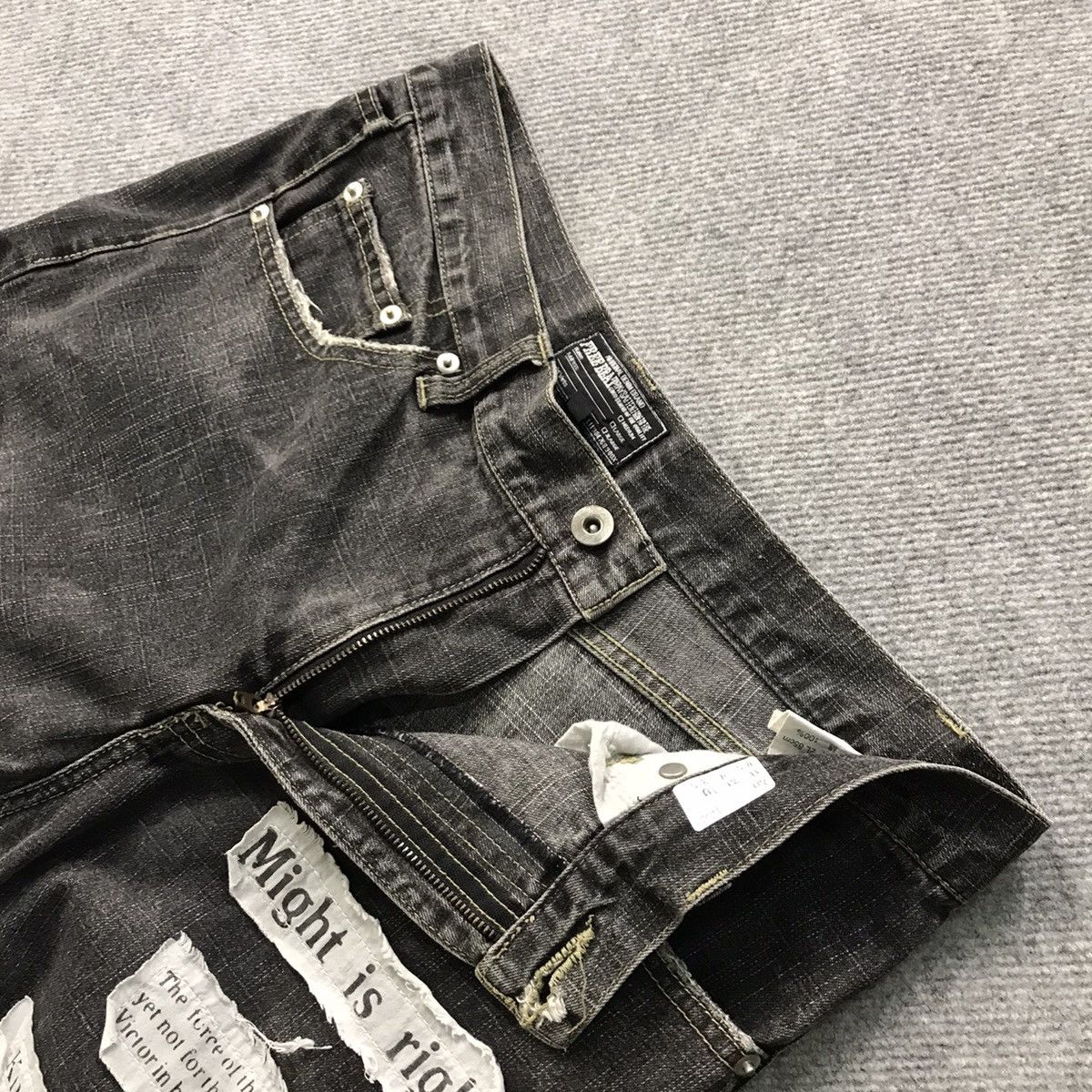 If Six Was Nine BUFFALO DISTRESSED IF SIX WED NINA STYLE BLACK FADED PANTS Size US 30 / EU 46 - 13 Thumbnail
