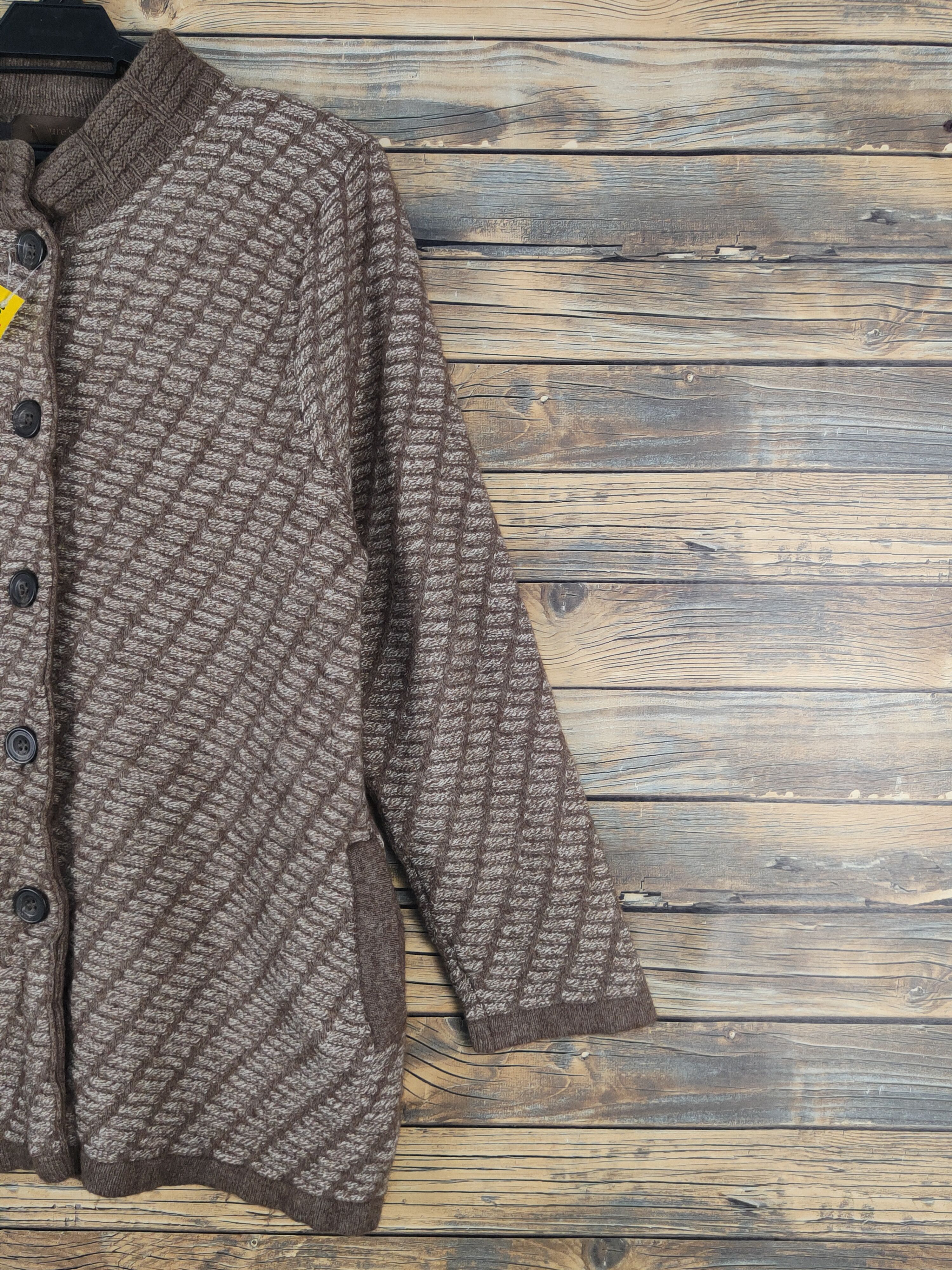 Homespun Knitwear × Japanese Brand Nature's Brown Knitwear Cardigan #W1276 Size US M / EU 48-50 / 2 - 5 Thumbnail