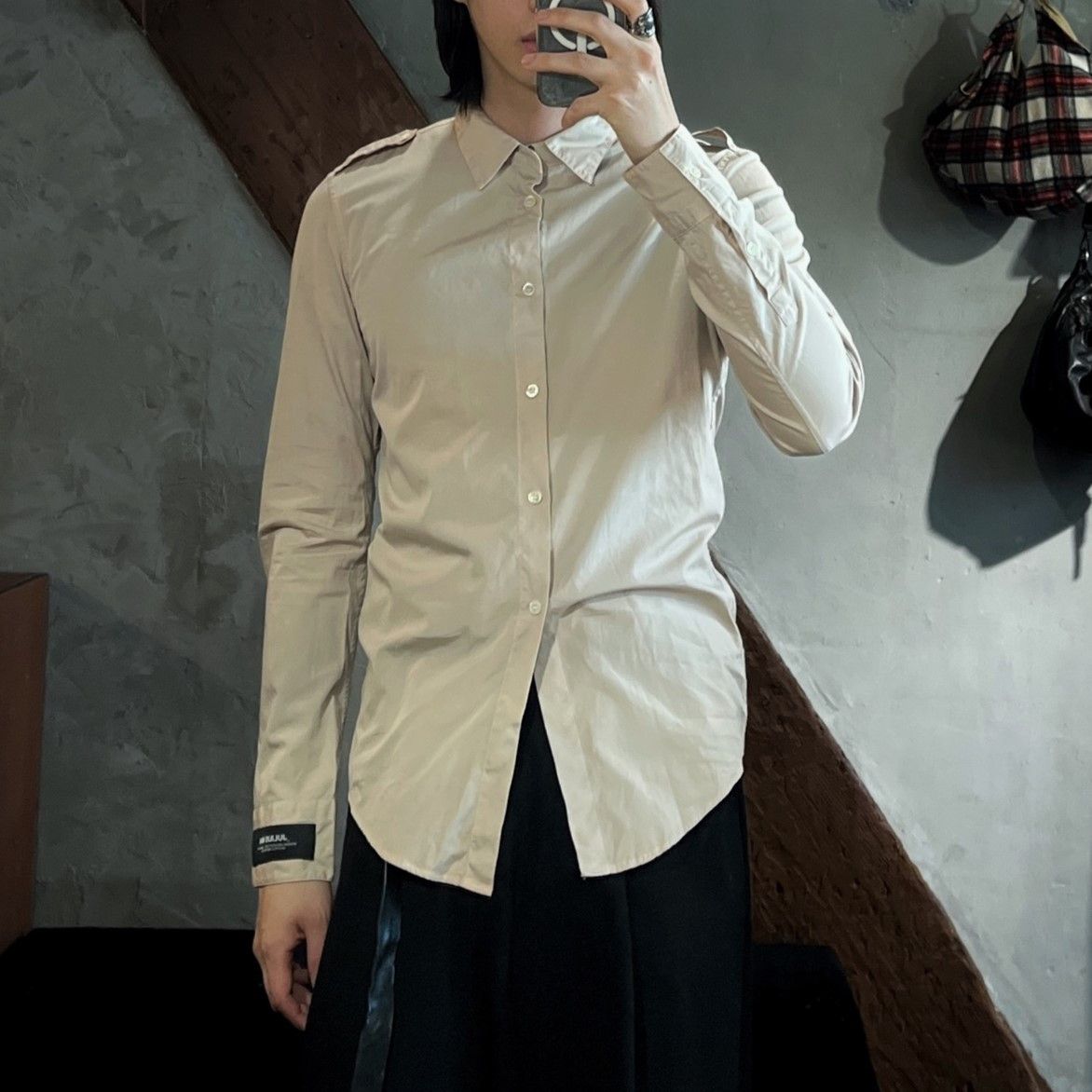 Julius MA JULIUS Stain-Processed Slim Shirt Size US M / EU 48-50 / 2 - 2 Thumbnail