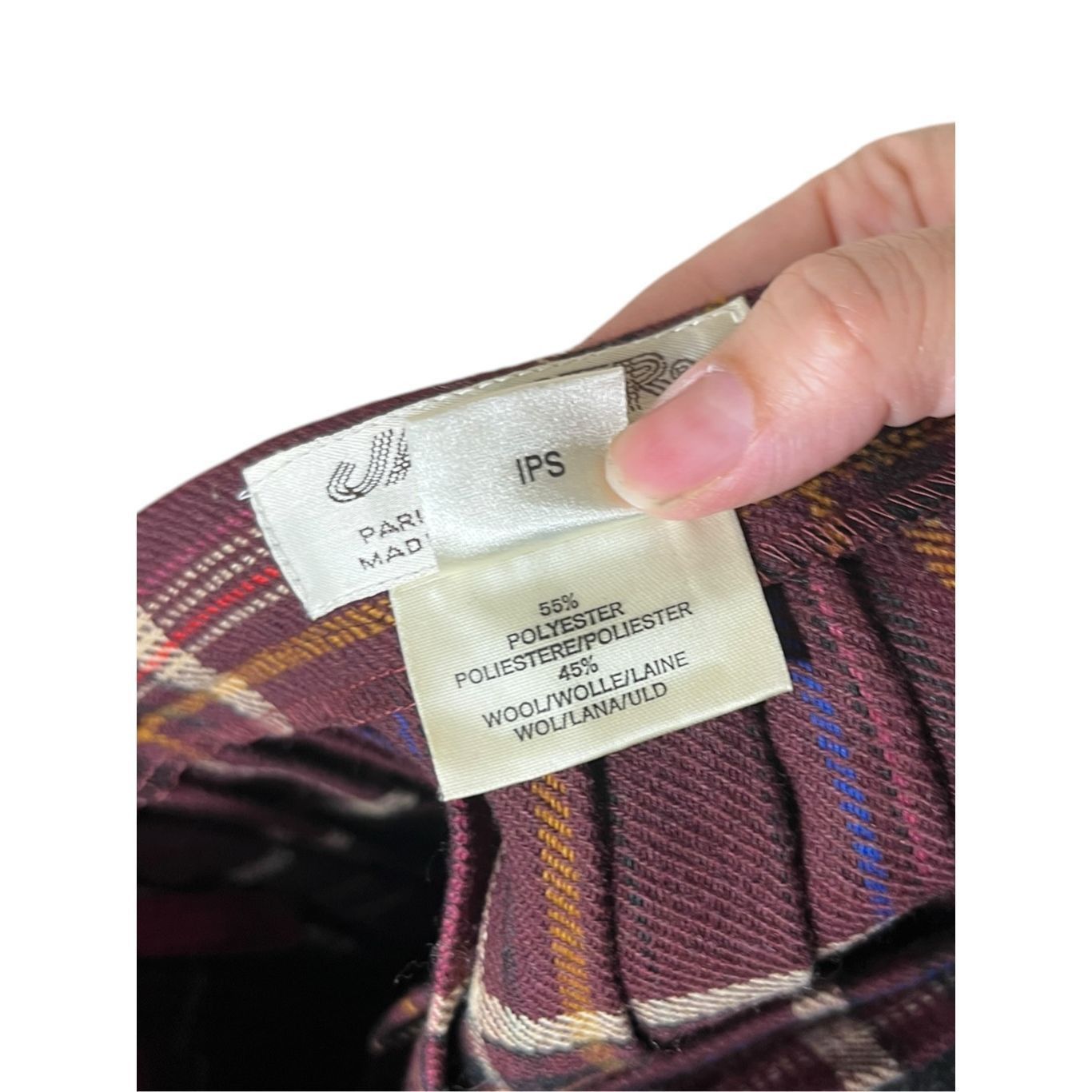 Jaeger Vintage Jaeger Wool Blend Pleated Plaid Tartan Midi Skirt Size 6 Maroon Size 28" / US 6 / IT 42 - 10 Thumbnail