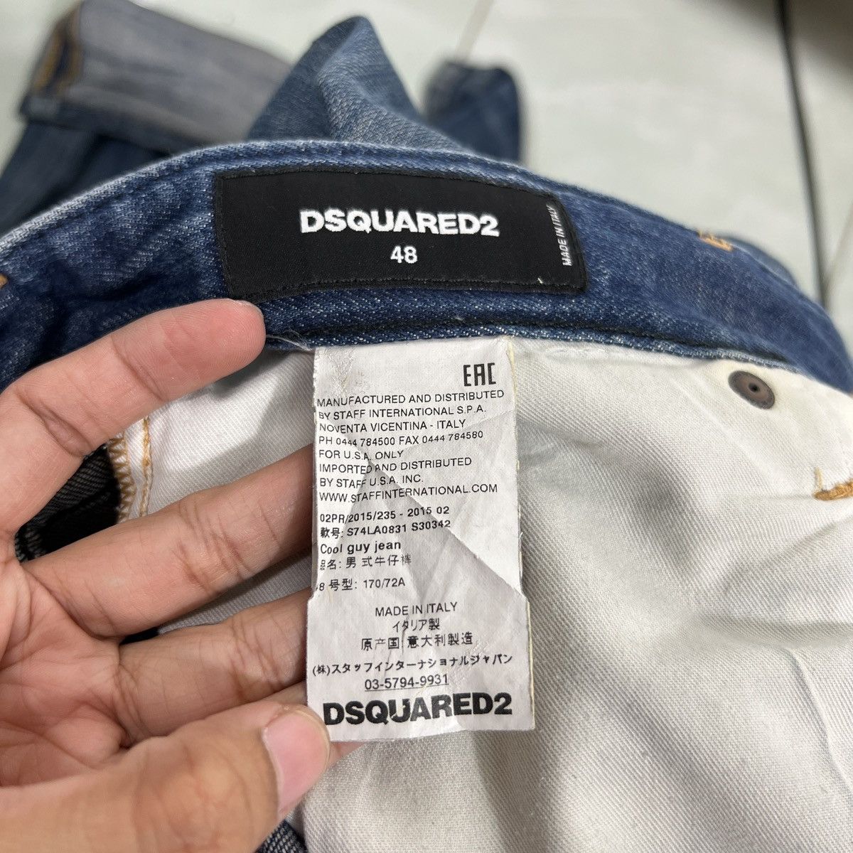 Dsquared2 🔥 DSQUARED2 DISTRESSED DYED Size US 34 / EU 50 - 18 Thumbnail