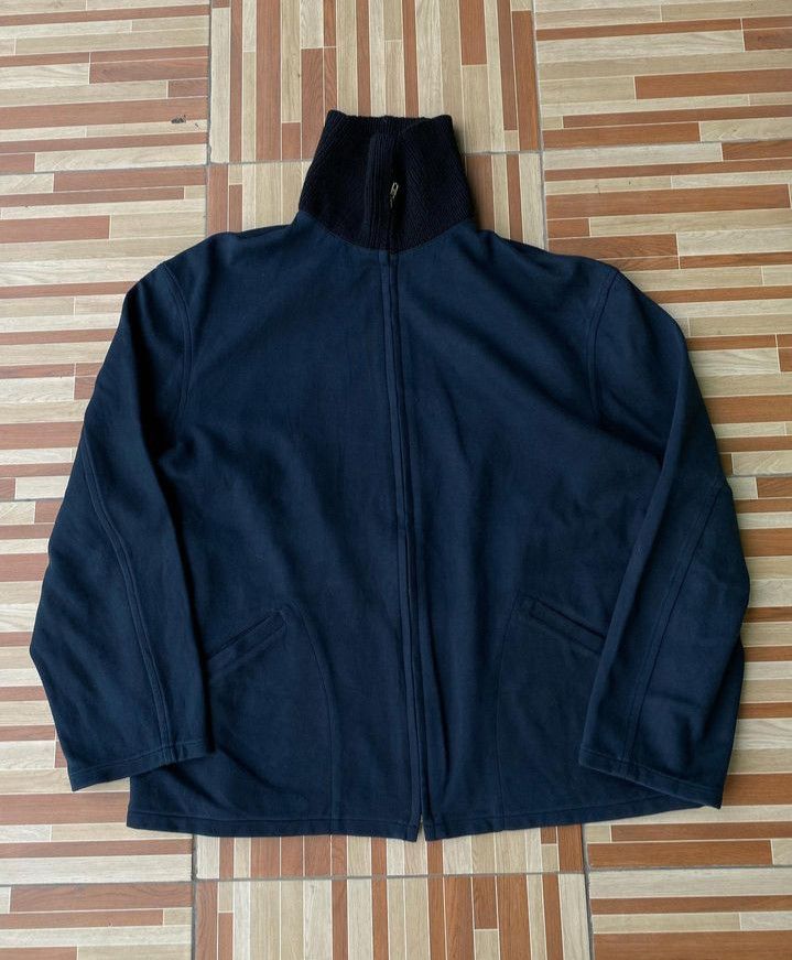 image of Yohji Yamamoto x YS Y's For Men Zip Up Buckle Jacket in Black (Size Large)