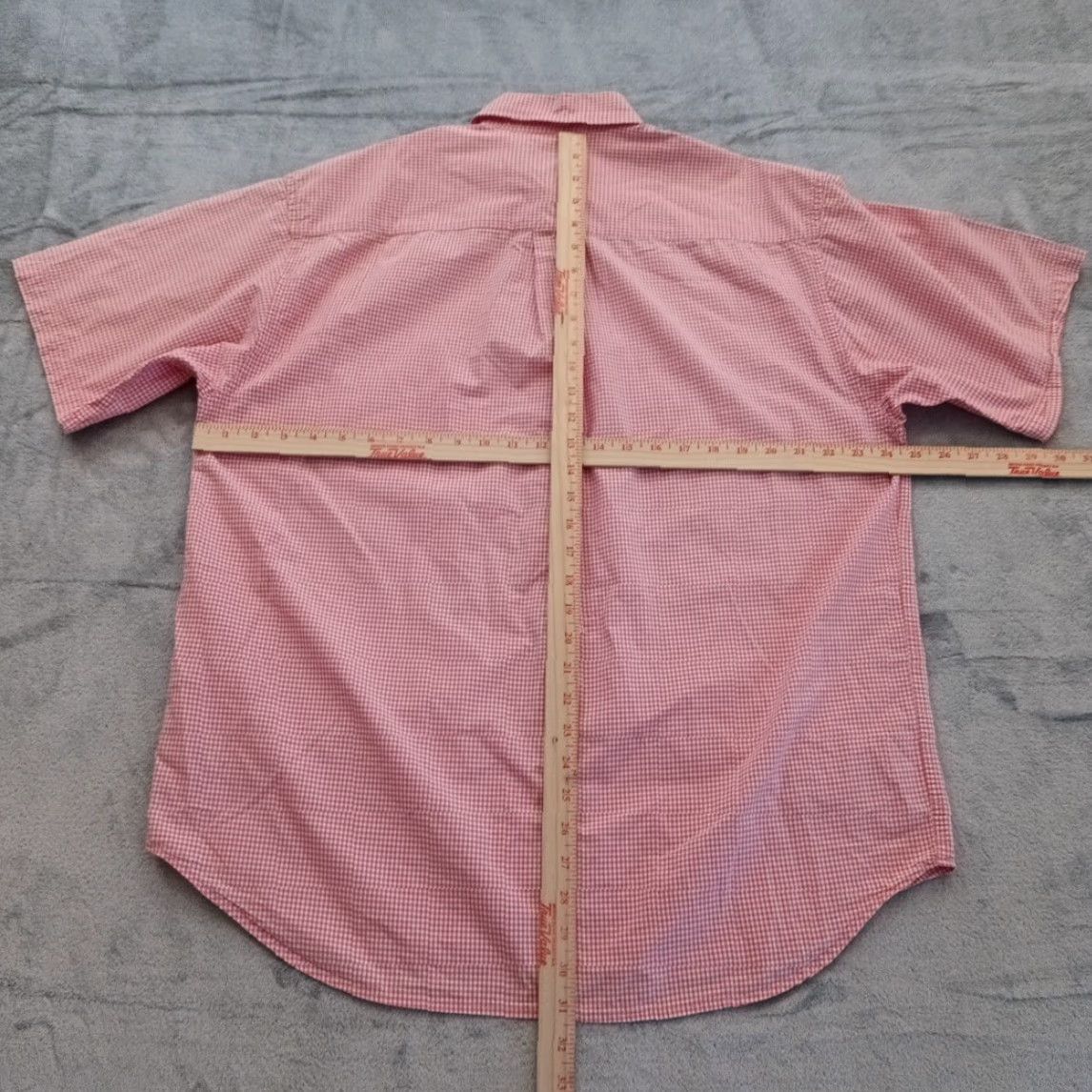 Eddie Bauer Eddie Bauer Shirt Mens Large Pink Plaid Short Sleeve Button-Down Collared Cotton Shirt L Mens Pink Plaid Short Sleeve Button-Down Eddie Bauer Size US L / EU 52-54 / 3 - 6 Thumbnail
