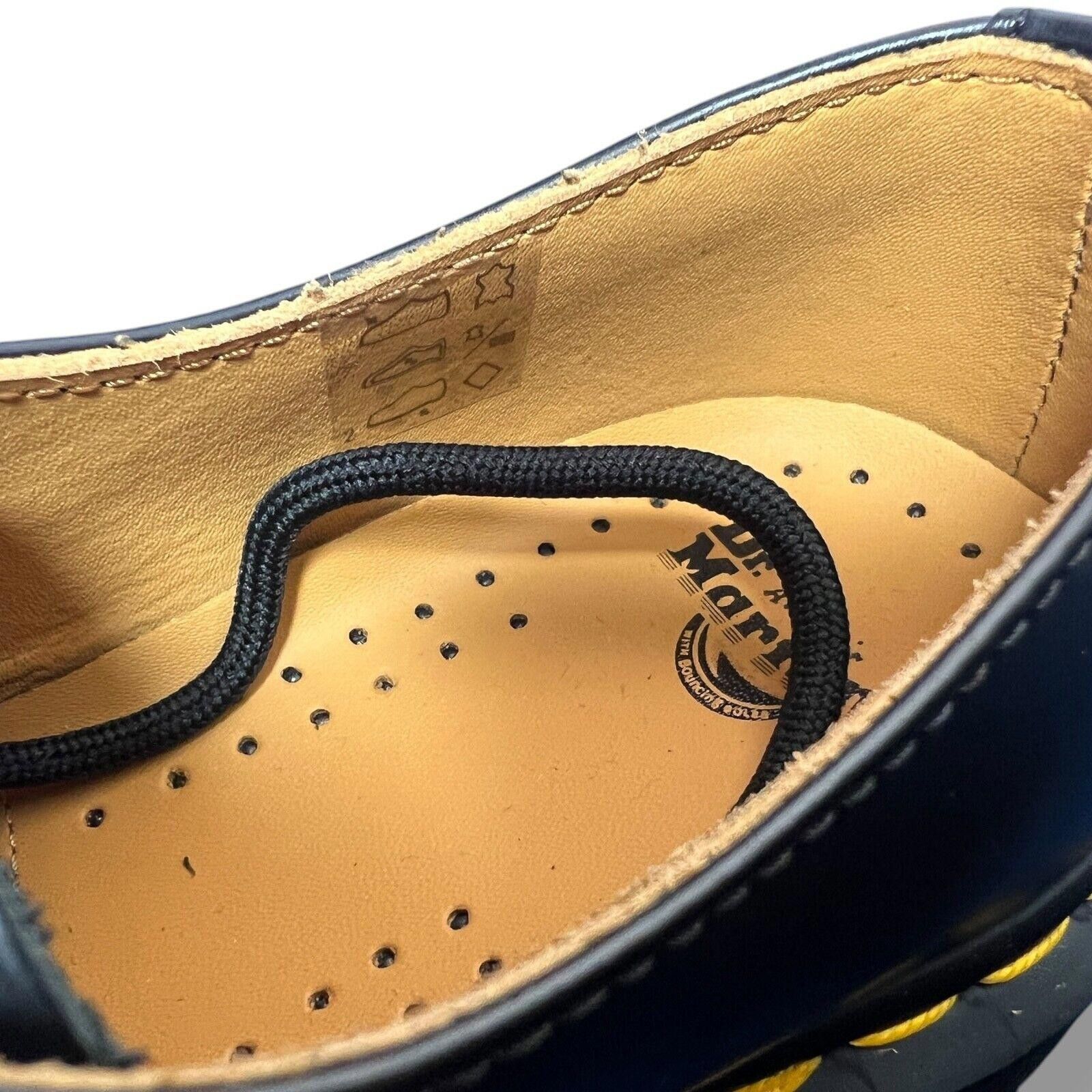 Dr. Martens Dr. Martens 1461 Smooth Leather Oxford Shoes Black Yellow Size US 8 / IT 38 - 5 Thumbnail