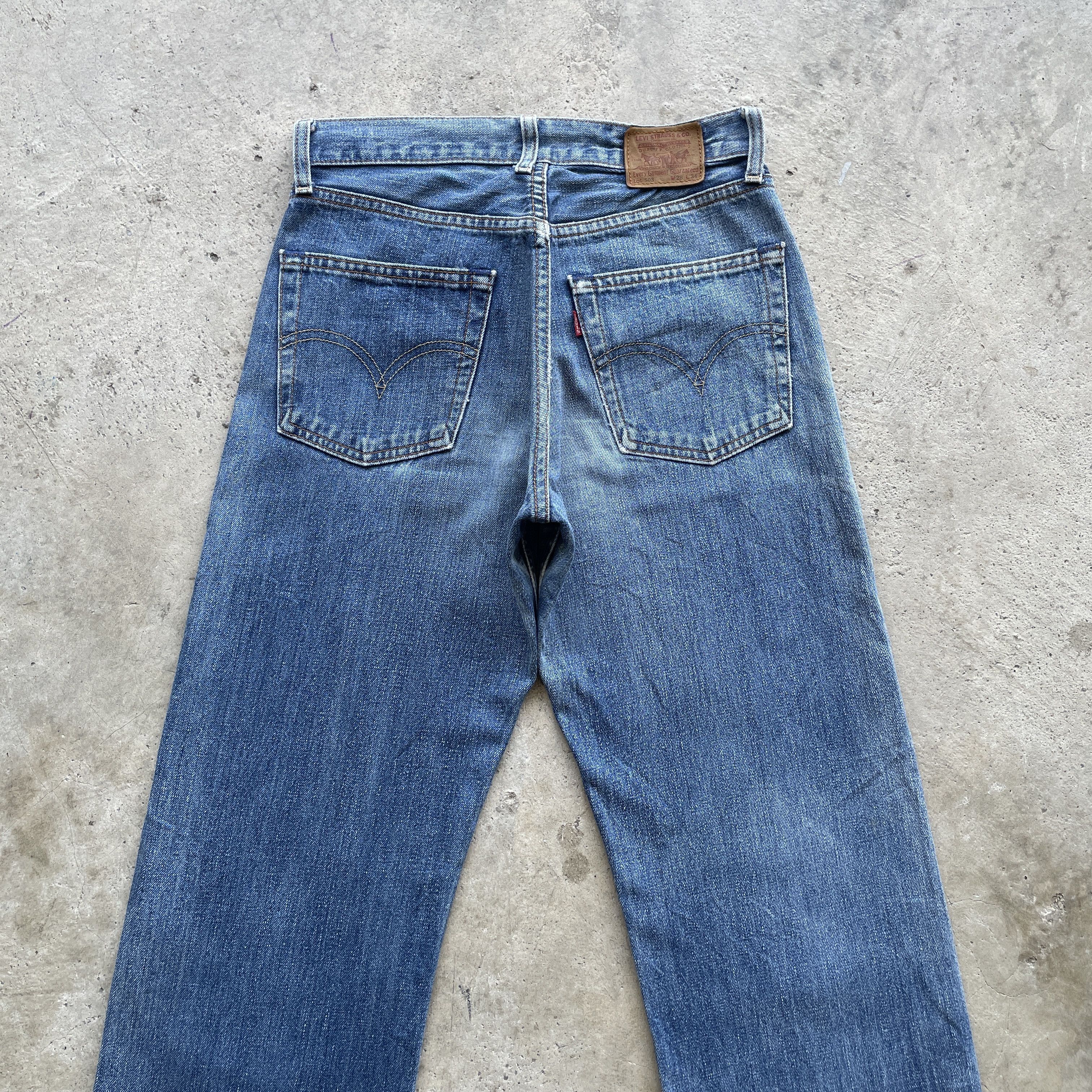Levi's W28x33 Vintage Levi’s 503 Jeans Faded Distressed Denim Pants Size US 28 / EU 44 - 10 Thumbnail