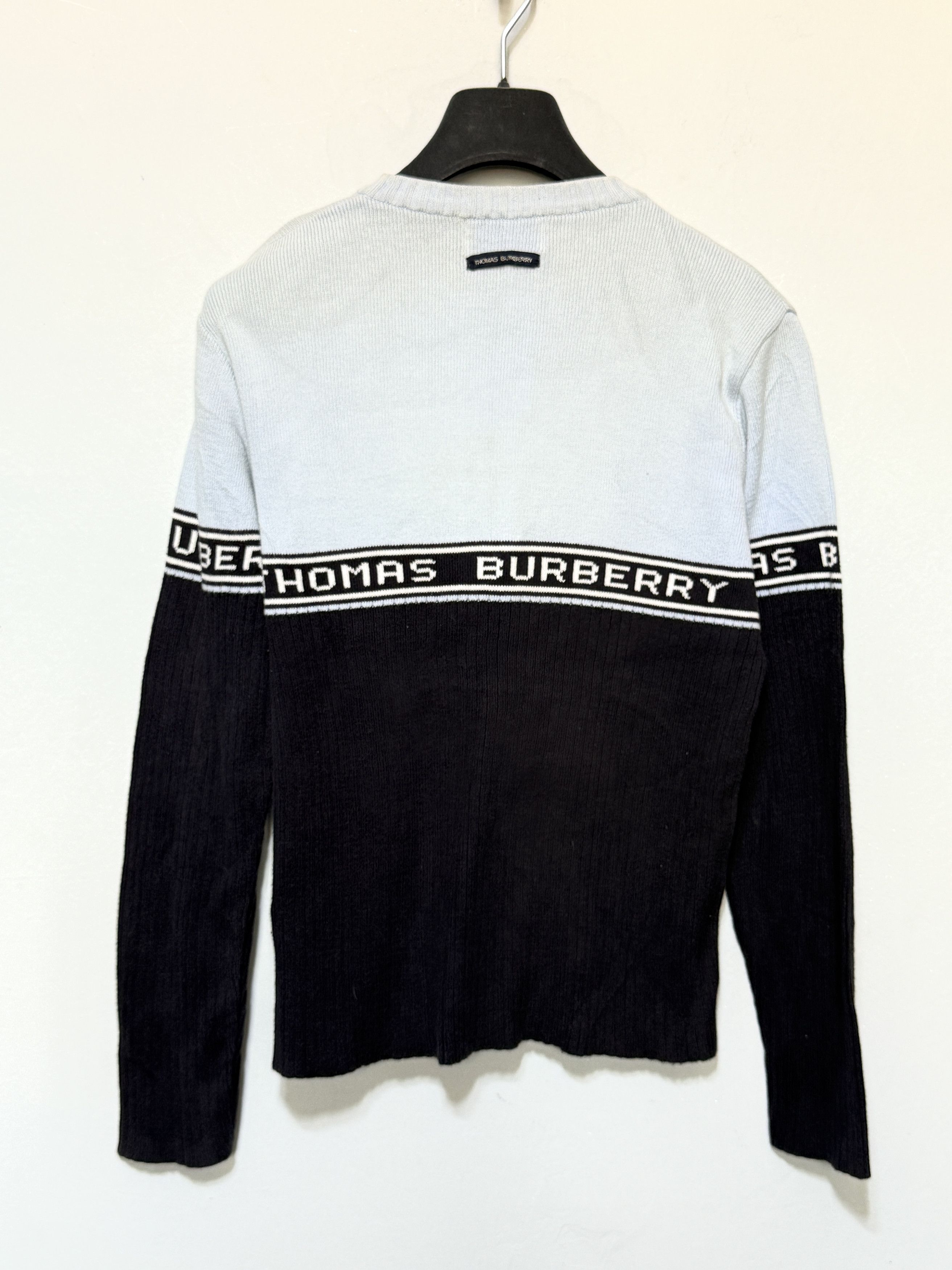 Burberry 🔥 Thomas Burberry navy crew neck size s Size S / US 4 / IT 40 - 3 Thumbnail