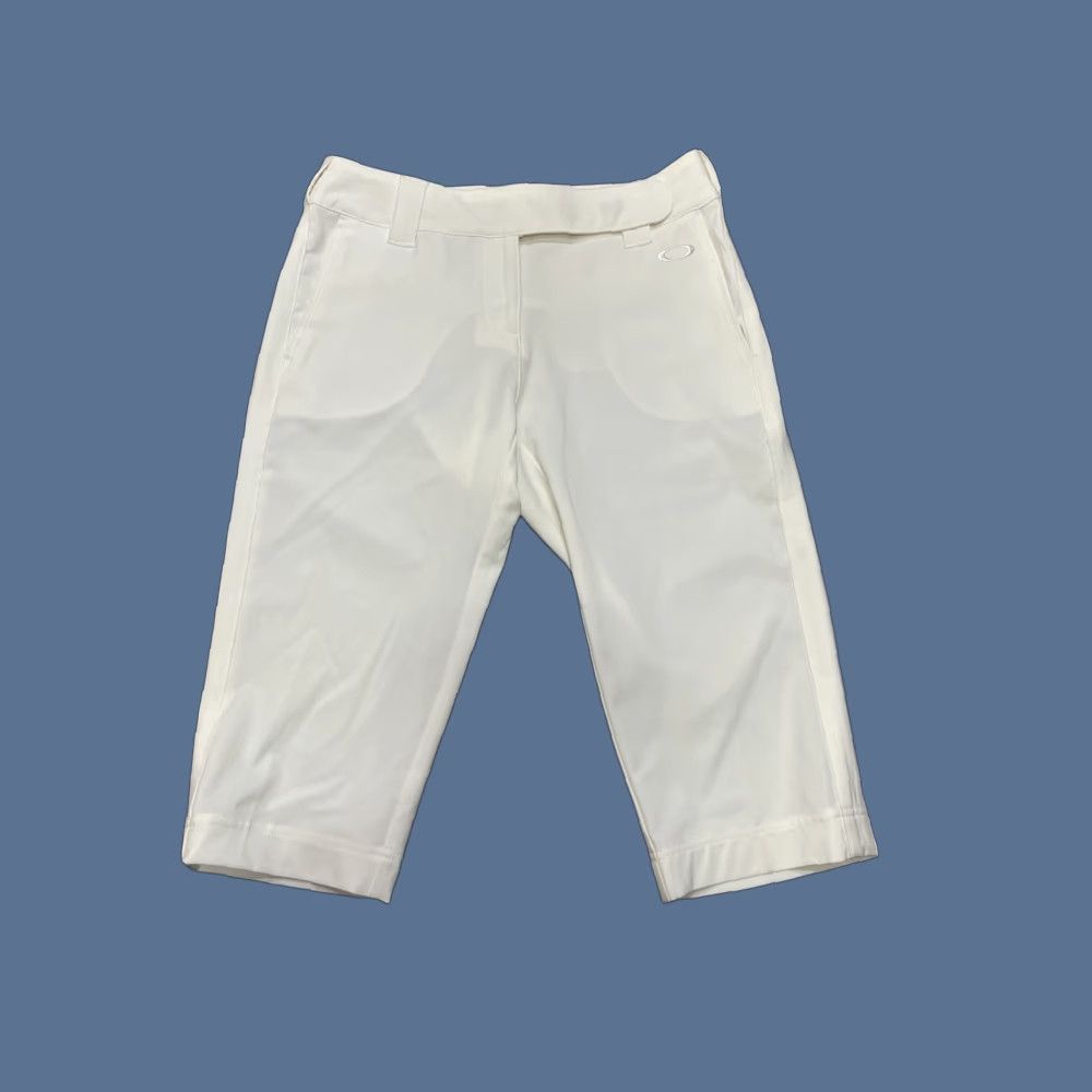 Oakley OAKLEY Albatross Stretch Cropped Pants Capri Women's 4 White Regular Tapered Leg Active Golf Hiking Cycling Size 27" / US 4 / IT 40 - 1 Thumbnail