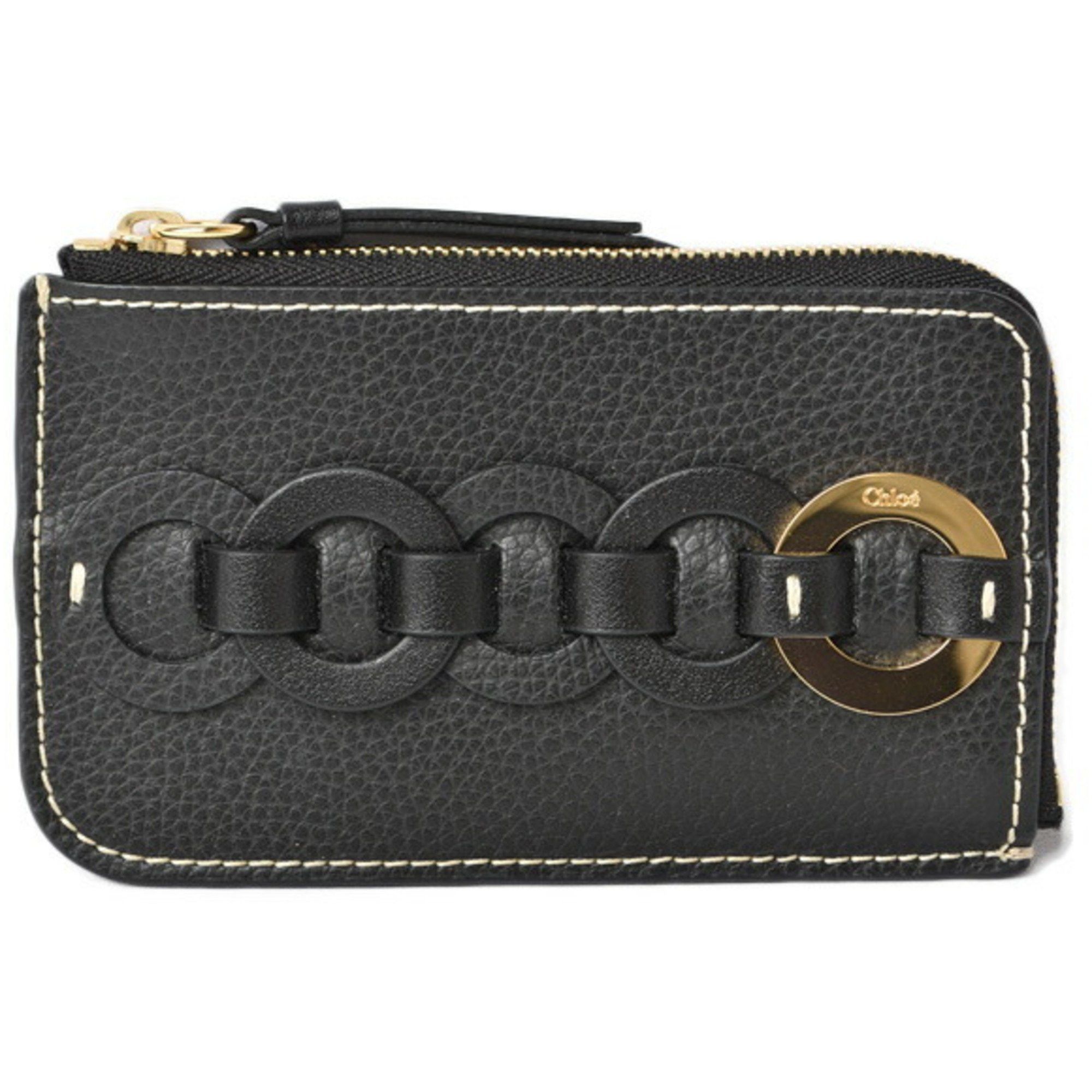 image of Chloe Chloé Darryl Wallet in Black, Women's