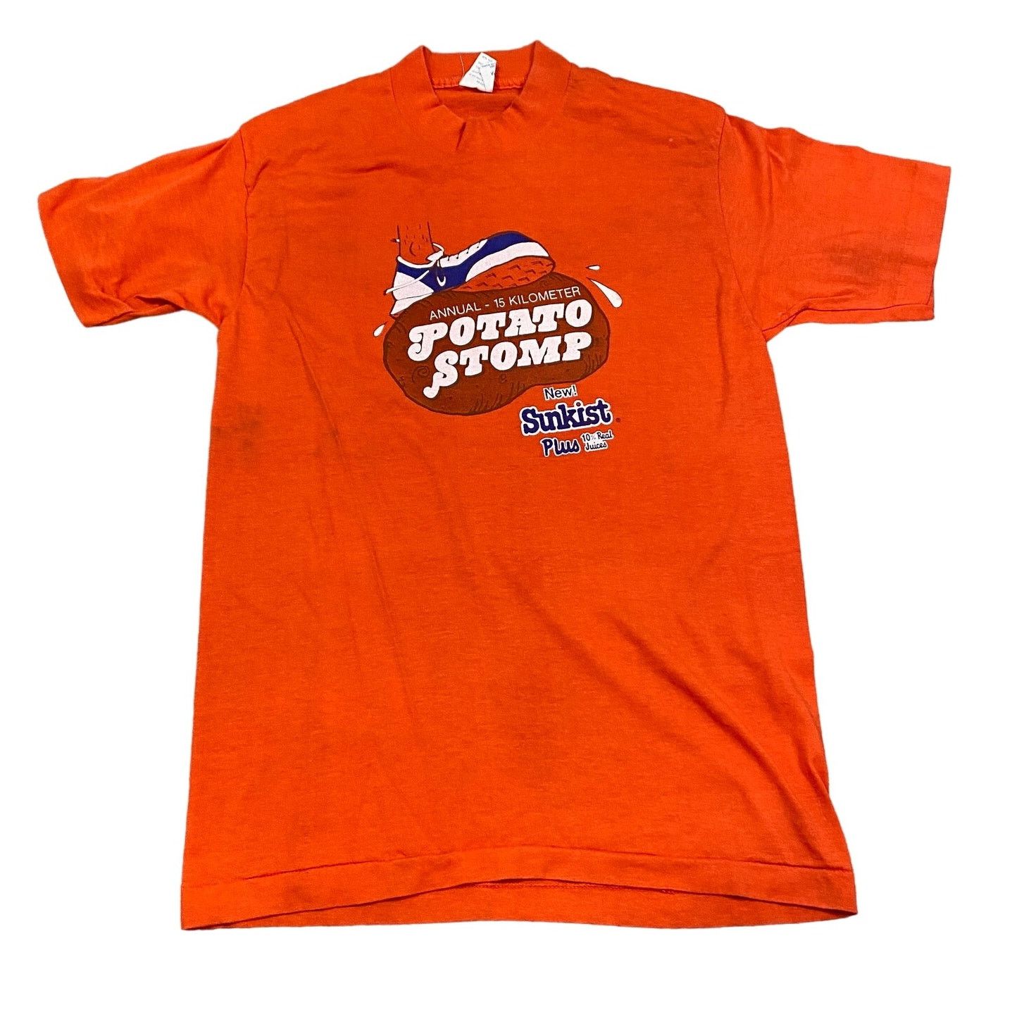TEE JAYS × Vintage VTG 80s Sunkist Potato Stomp 15K T Shirt Single Stitch Med Size US M / EU 48-50 / 2 - 1 Thumbnail