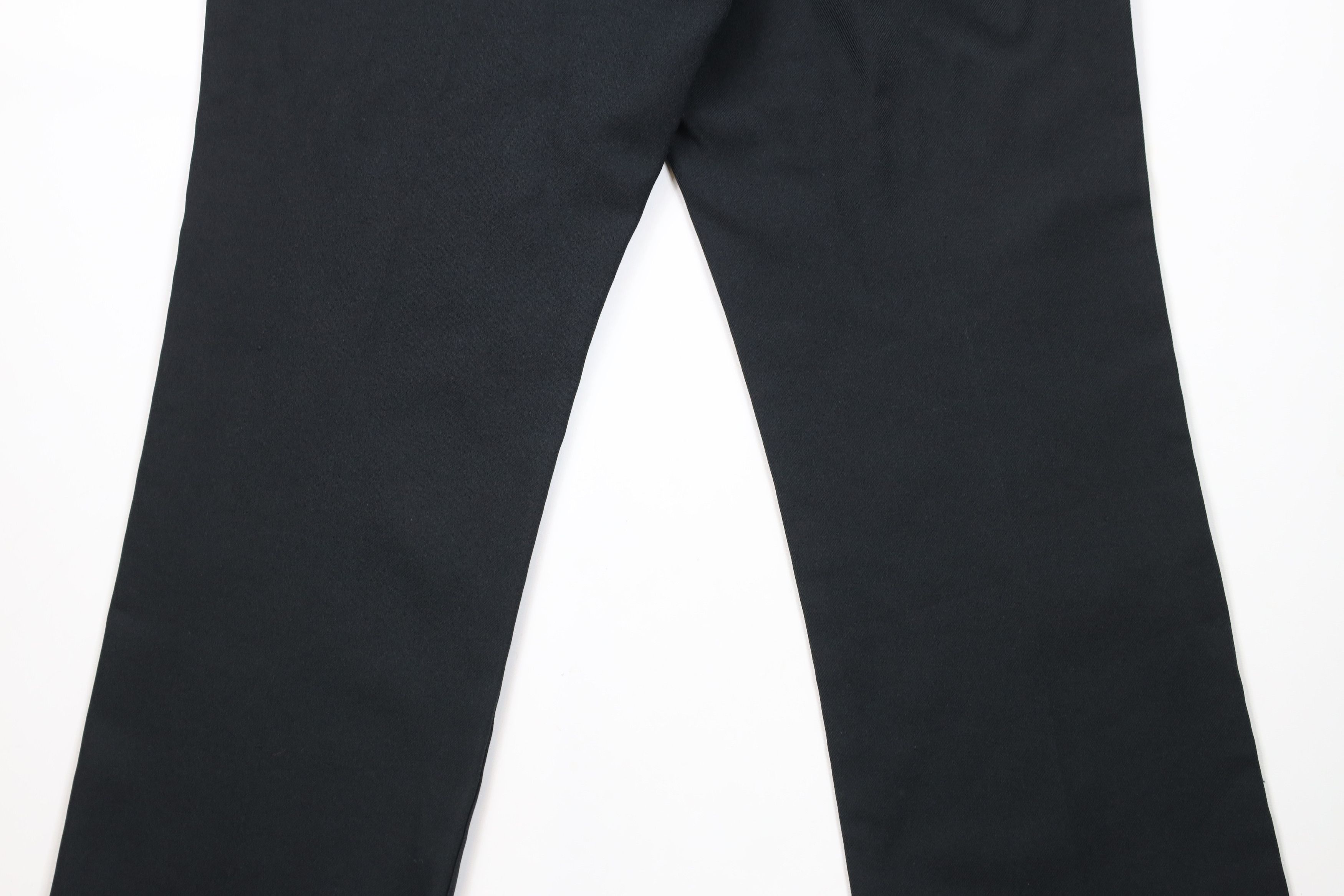 Vintage Vintage 70s Streetwear Flared Wide Leg Chino Pants Black USA Size US 34 / EU 50 - 9 Thumbnail