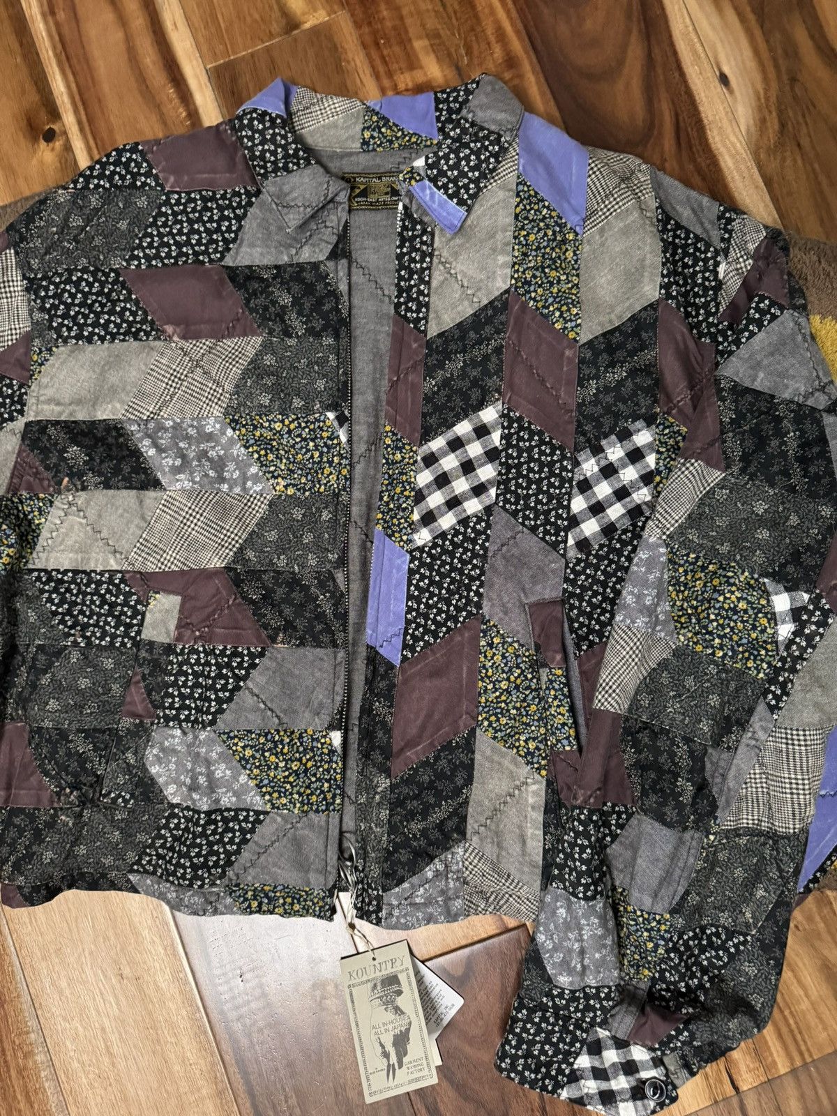 Kapital Kapital Kountry “Yabane” Quilt Patchwork Drizzler Jacket Size US M / EU 48-50 / 2 - 6 Thumbnail