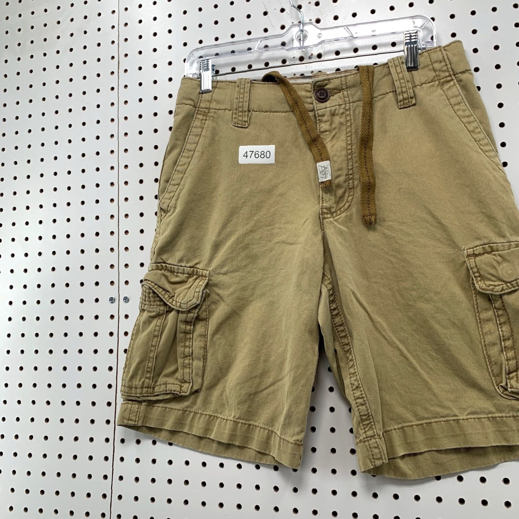 Vintage Aéropostale Cargo Shorts Mens 29 Outdoor Pockets 30x10.5 Beige Cotton Cargo Pocket Regular Rise Mid-Front Flat Front Casual Summer Outdoor Mens Size US 29 - 4 Thumbnail