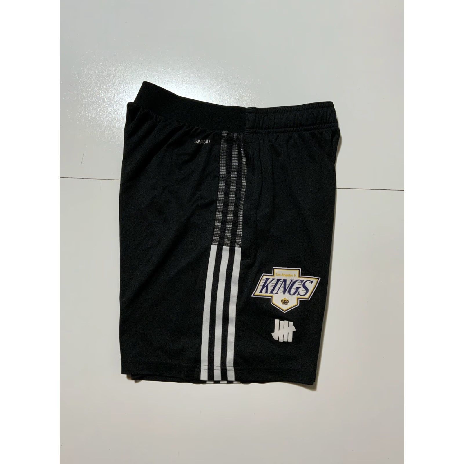 Adidas Adidas X Undefeated Los Angeles Junior Kings Hockey 8” Inseam Black Shorts Sz. M Size US 33 - 2 Thumbnail