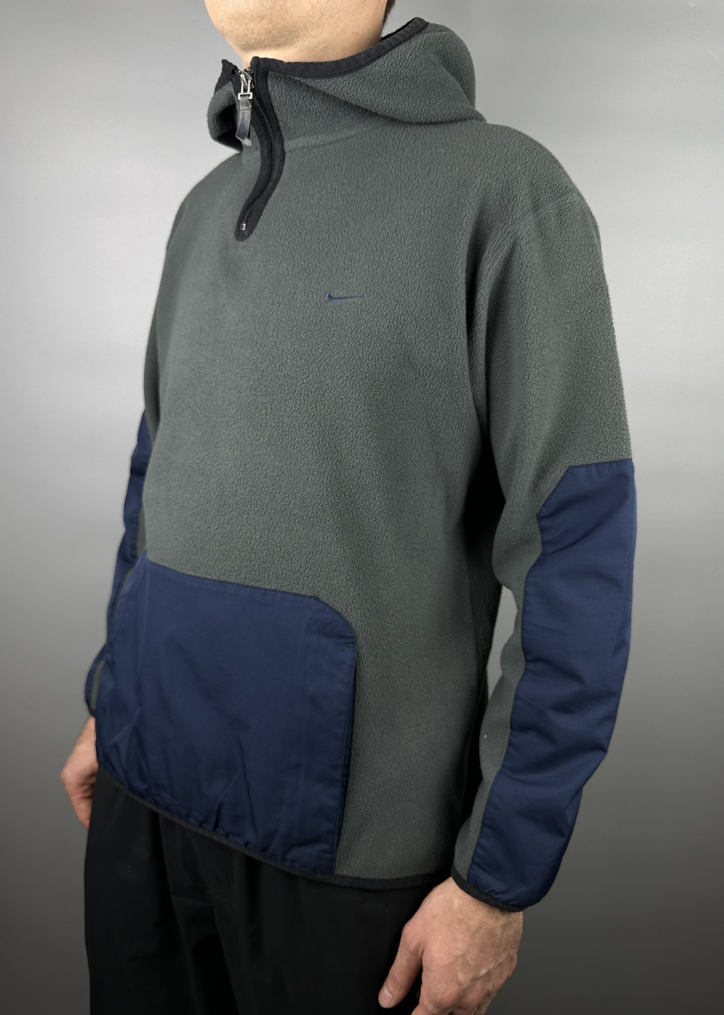 Nike 90s Vintage Nike Fleece Ninja 1/4 Zip Logo Hoodie Polar ACG Size US M / EU 48-50 / 2 - 7 Thumbnail