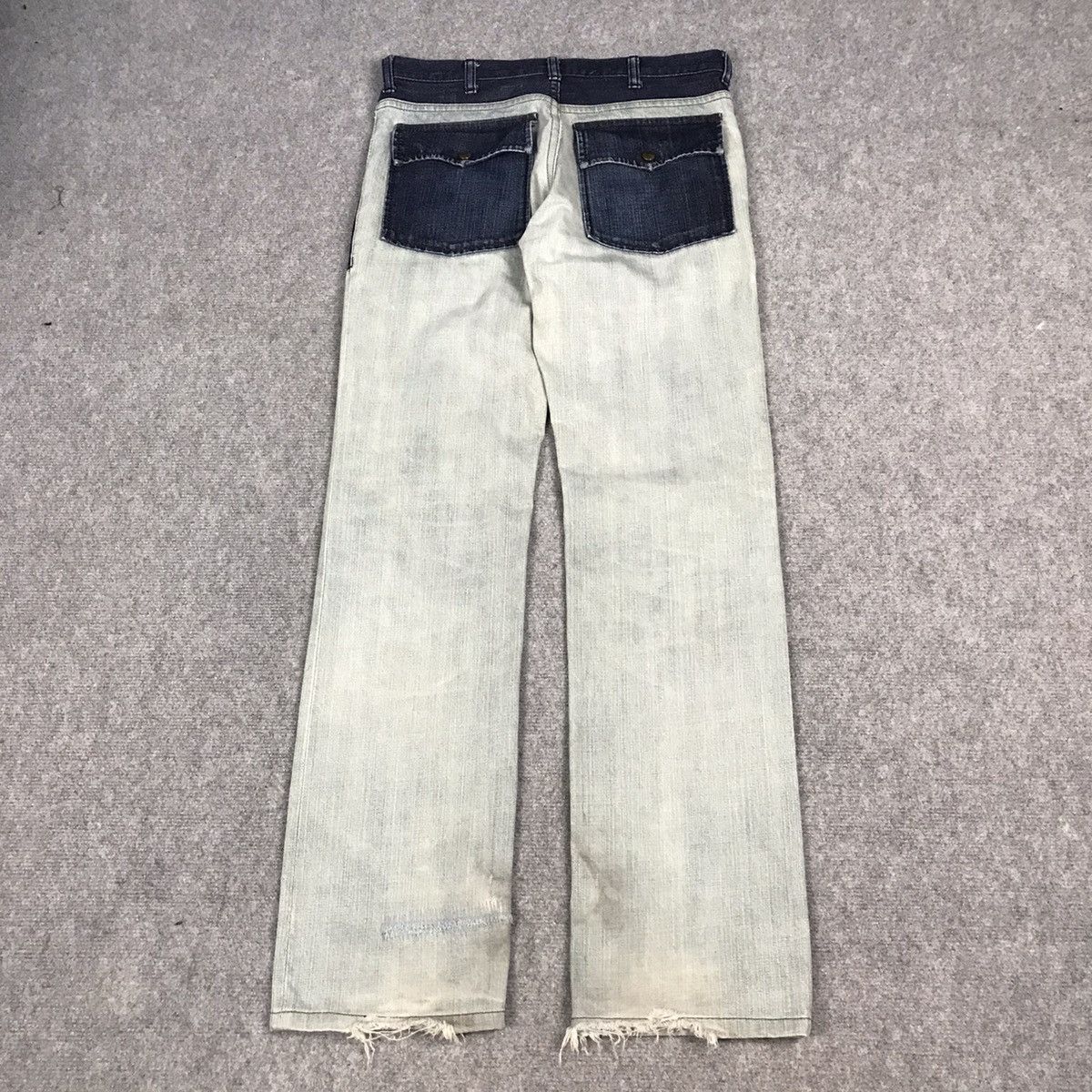 Number (N)ine NUMBER NIME LIGHT DENIM BUSHPANTS DISTRESS JEANS Size US 30 / EU 46 - 7 Thumbnail