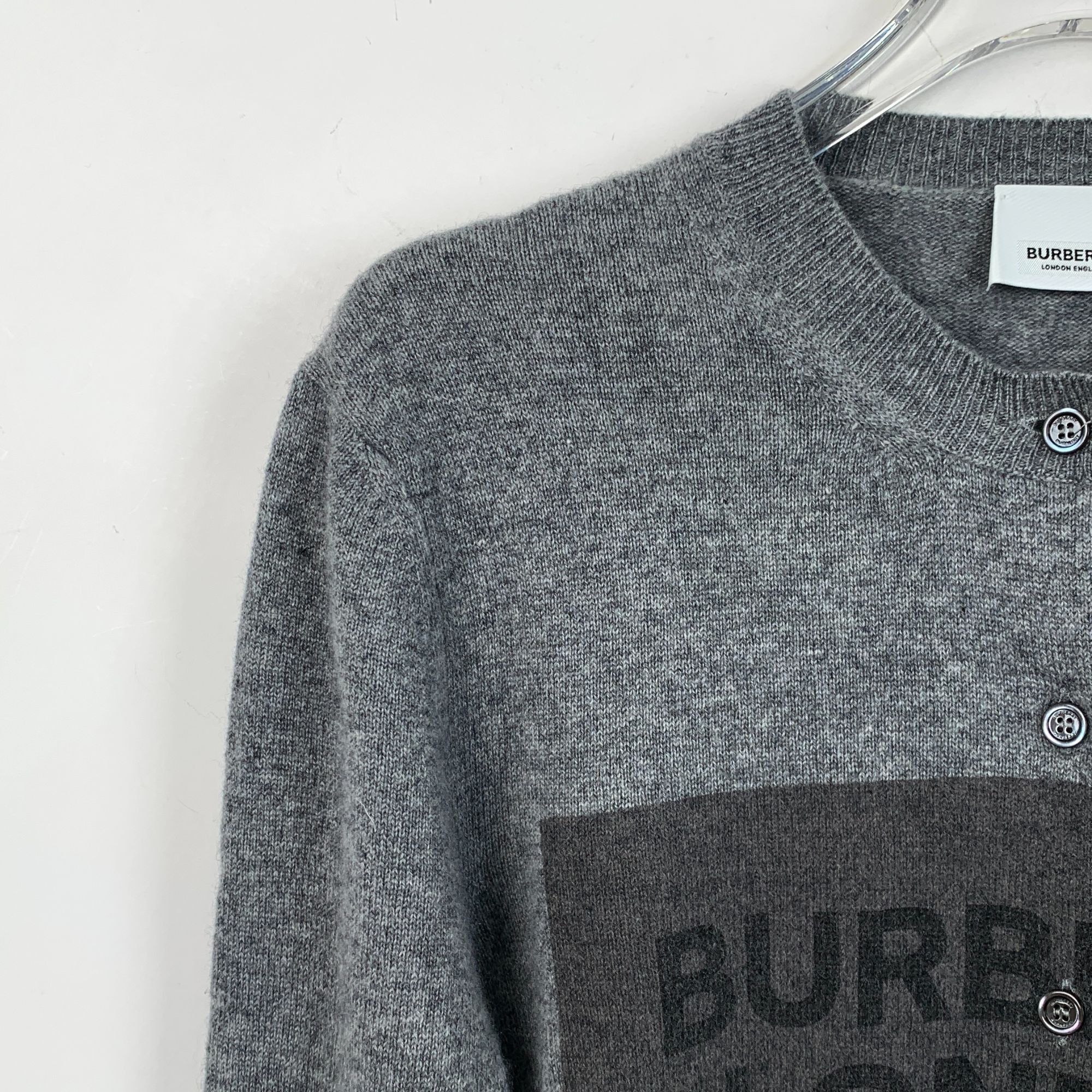 Burberry Burberry London England Gray Cashmere Cardigan Sweater For M Size XS / US 0-2 / IT 36-38 - 3 Thumbnail