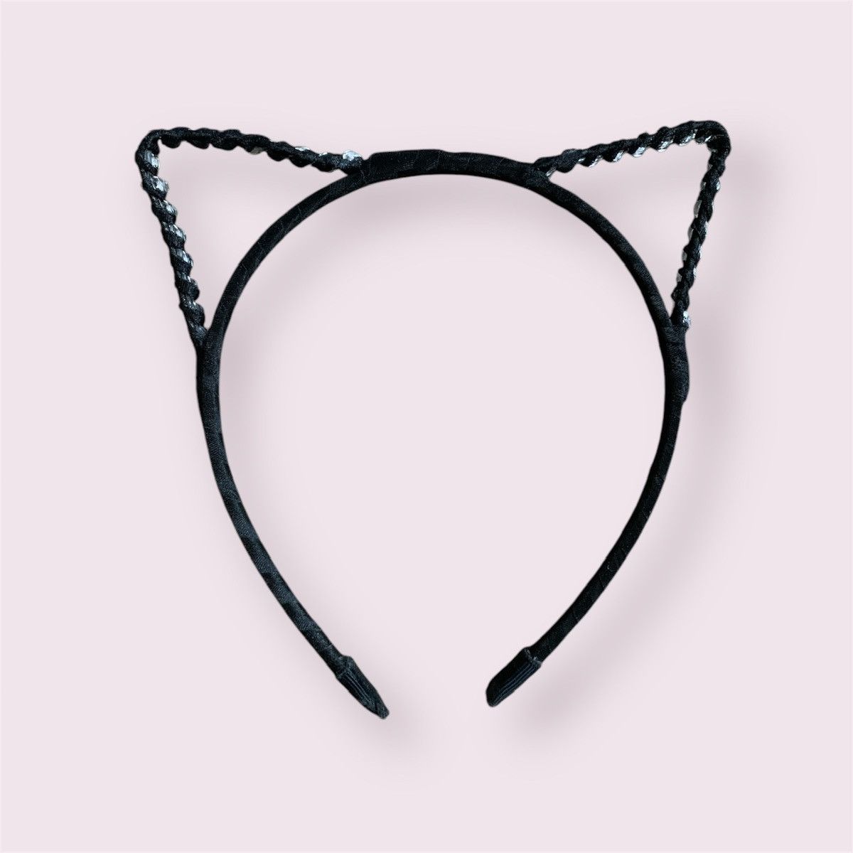 Vintage Rhinestone Cat Ear Headband Size ONE SIZE - 2 Thumbnail
