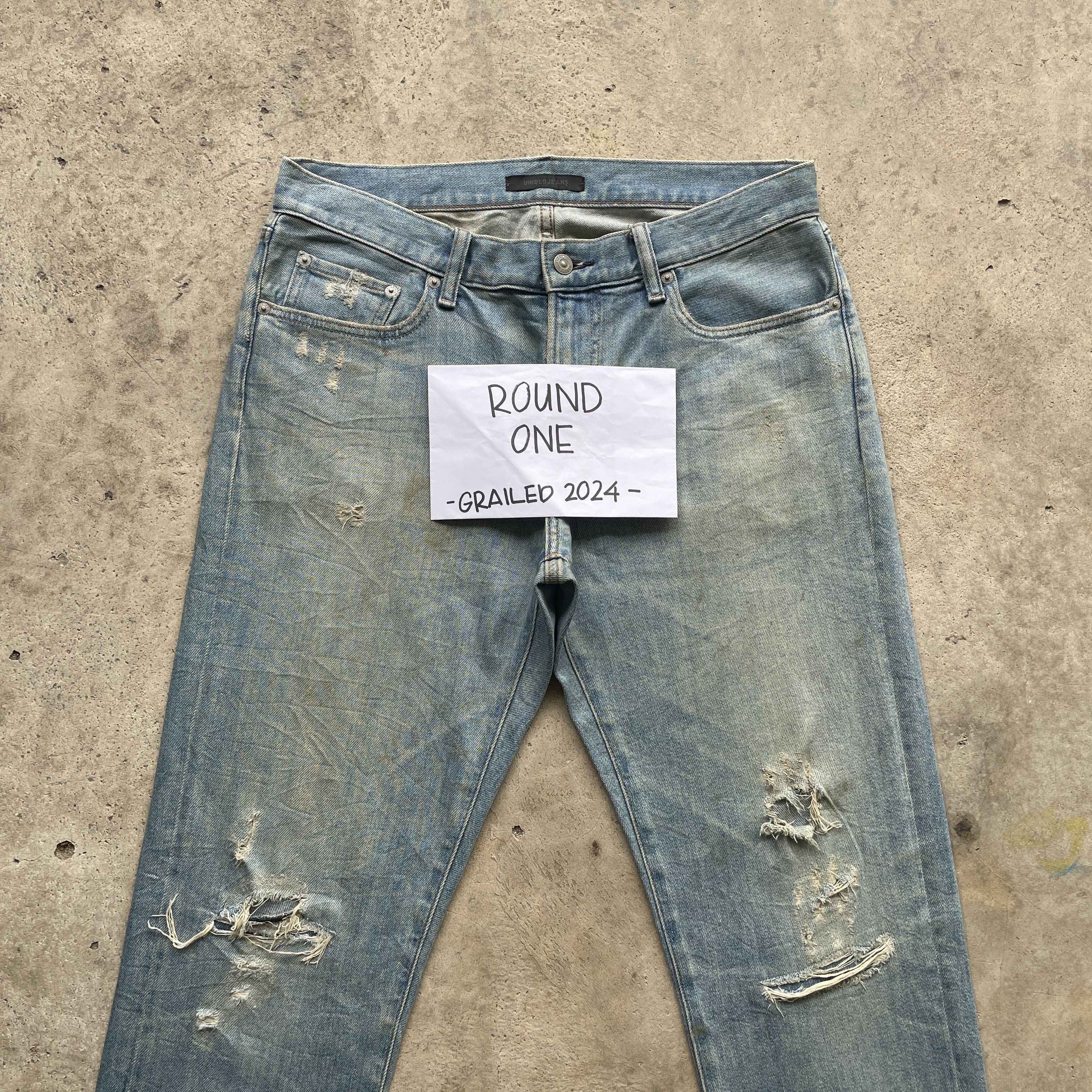 Japanese Brand VINTAGE JAPANESE JEANS DISTRESSED FADED DENIM PANTS W34 Size US 34 / EU 50 - 3 Thumbnail
