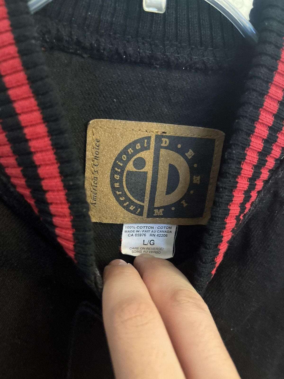 Vintage International Denim Varsity Jacket Size US L / EU 52-54 / 3 - 5 Thumbnail