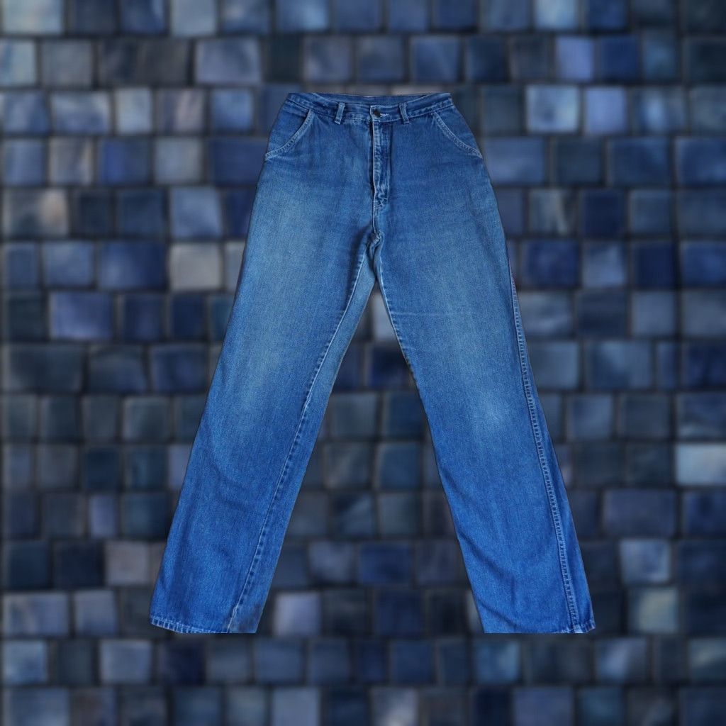 Vintage VTG 80s Normandee Rose High Waist Denim Jeans 28x31 Mom Womens Blue 1980s Look New Wave Pants Size 28" / US 6 / IT 42 - 1 Thumbnail
