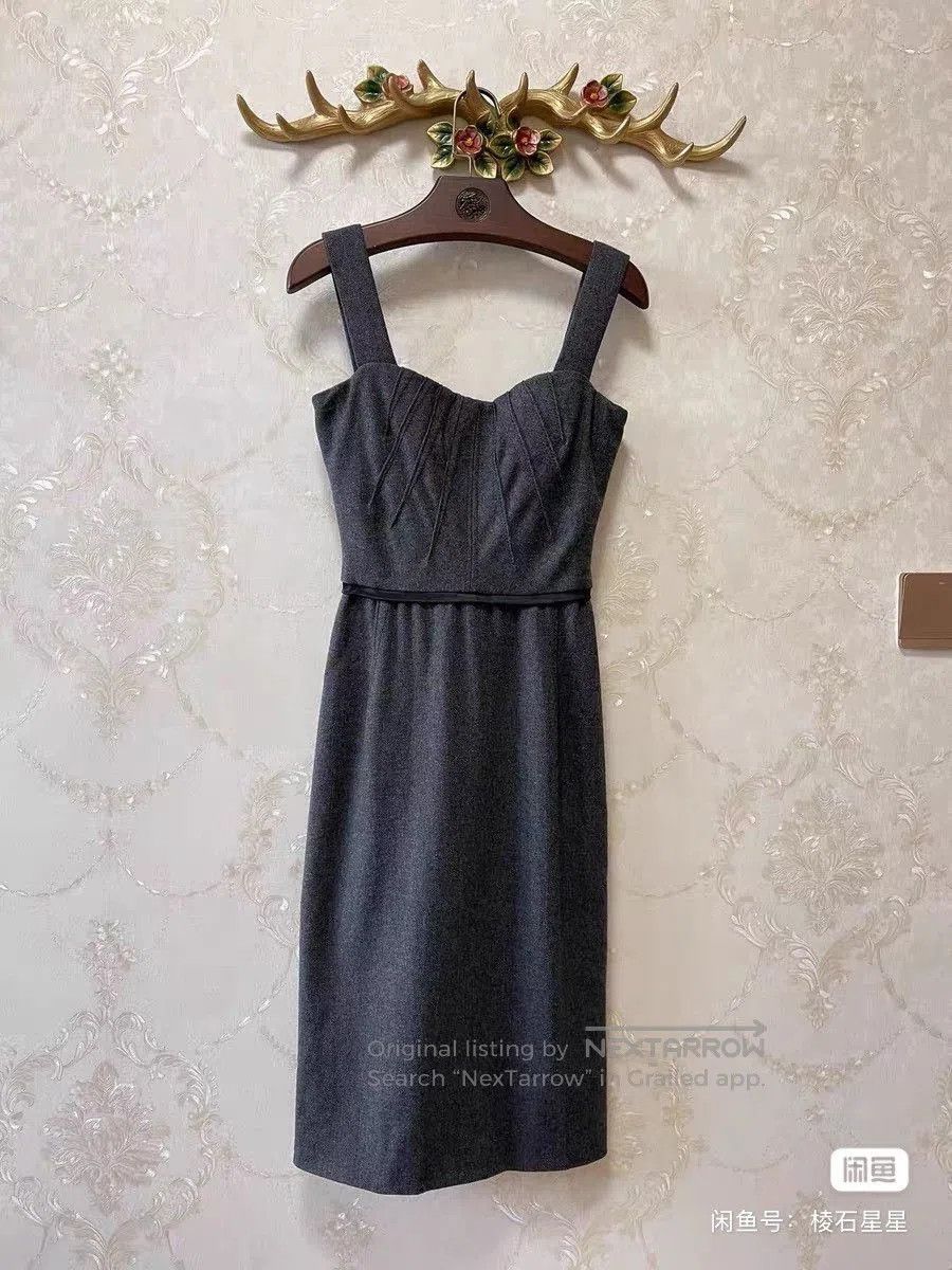 DGK DG Runway Boned Wool Camisole Dress. Size M / US 6-8 / IT 42-44 - 2 Thumbnail