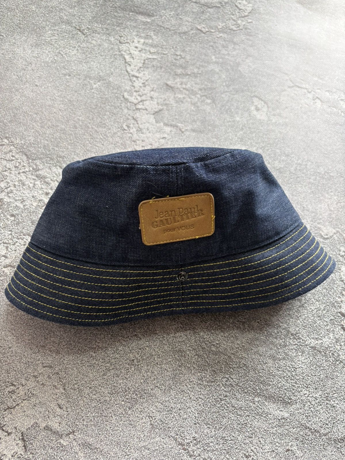 Jean Paul Gaultier Jean Paul Gaultier Pour Vous Denim Bucket Hat Bucket size OS Size ONE SIZE - 5 Thumbnail