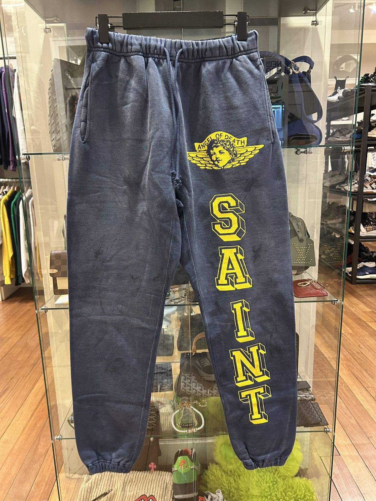 Saint Michael Saint Michael Angel Of Death Sweatpants - Blue Size US 32 / EU 48 - 1 Thumbnail