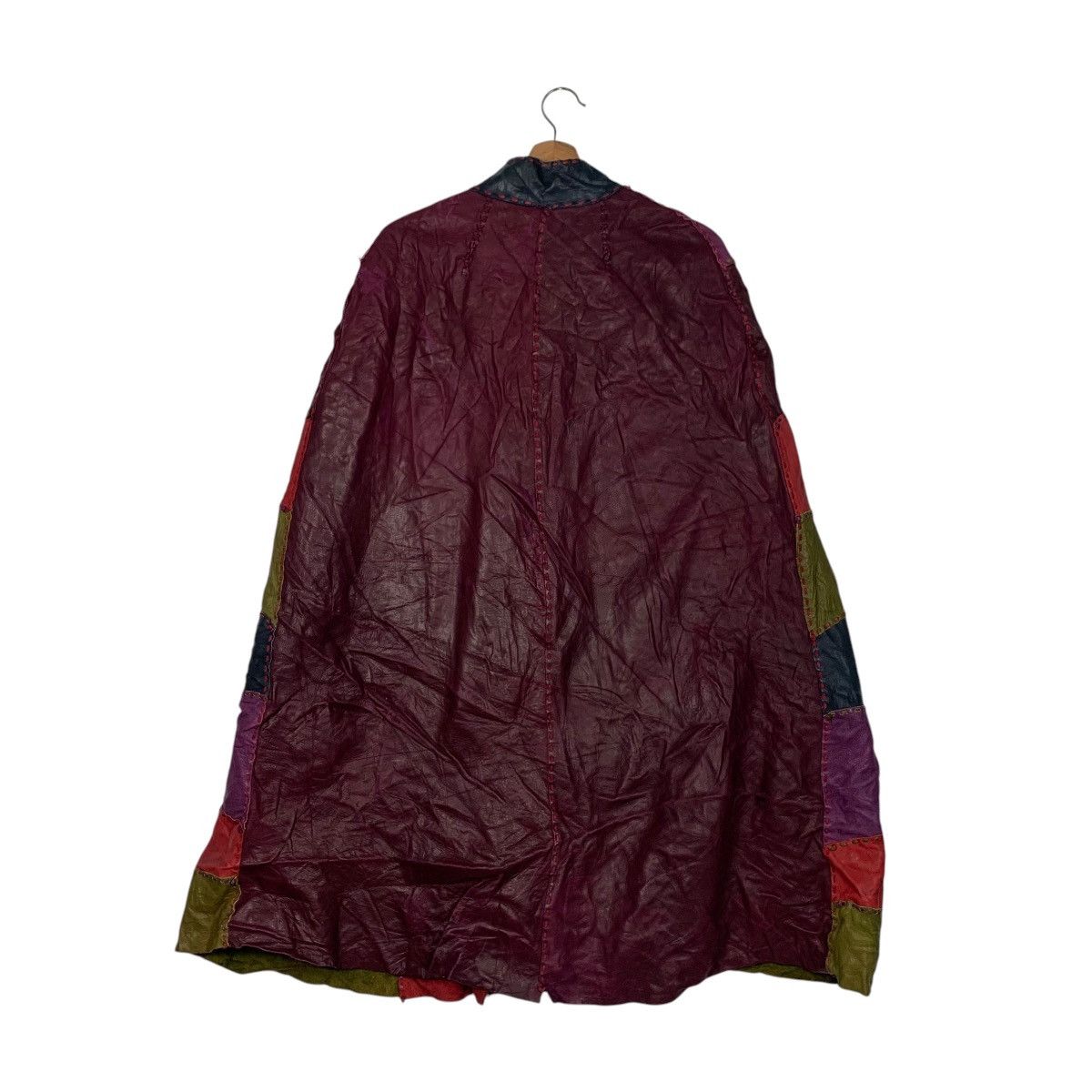 Handmade Handmade Patchwork Leather Cape #2165-C95 Size US XXL / EU 58 / 5 - 7 Thumbnail
