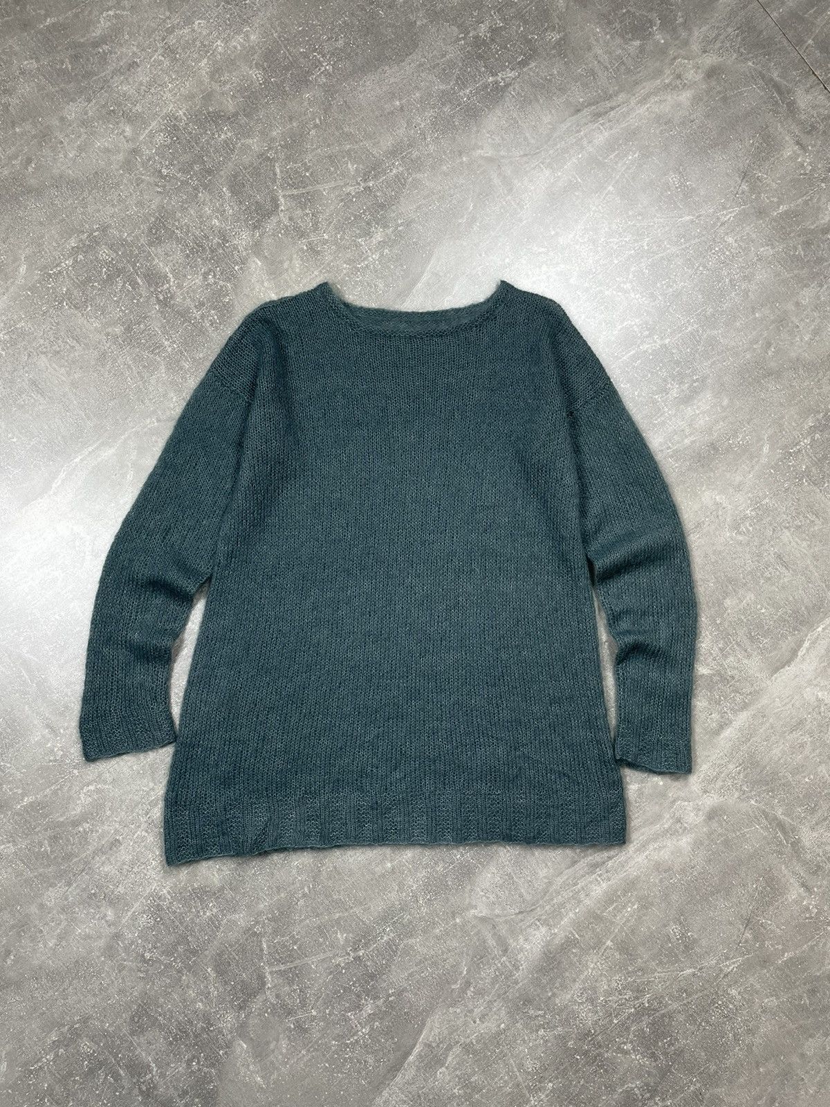 Japanese Brand × Vintage Vintage Mesh Transparent Mohair Japanese Sea Dress Sweater Size L / US 10 / IT 46 - 2 Thumbnail
