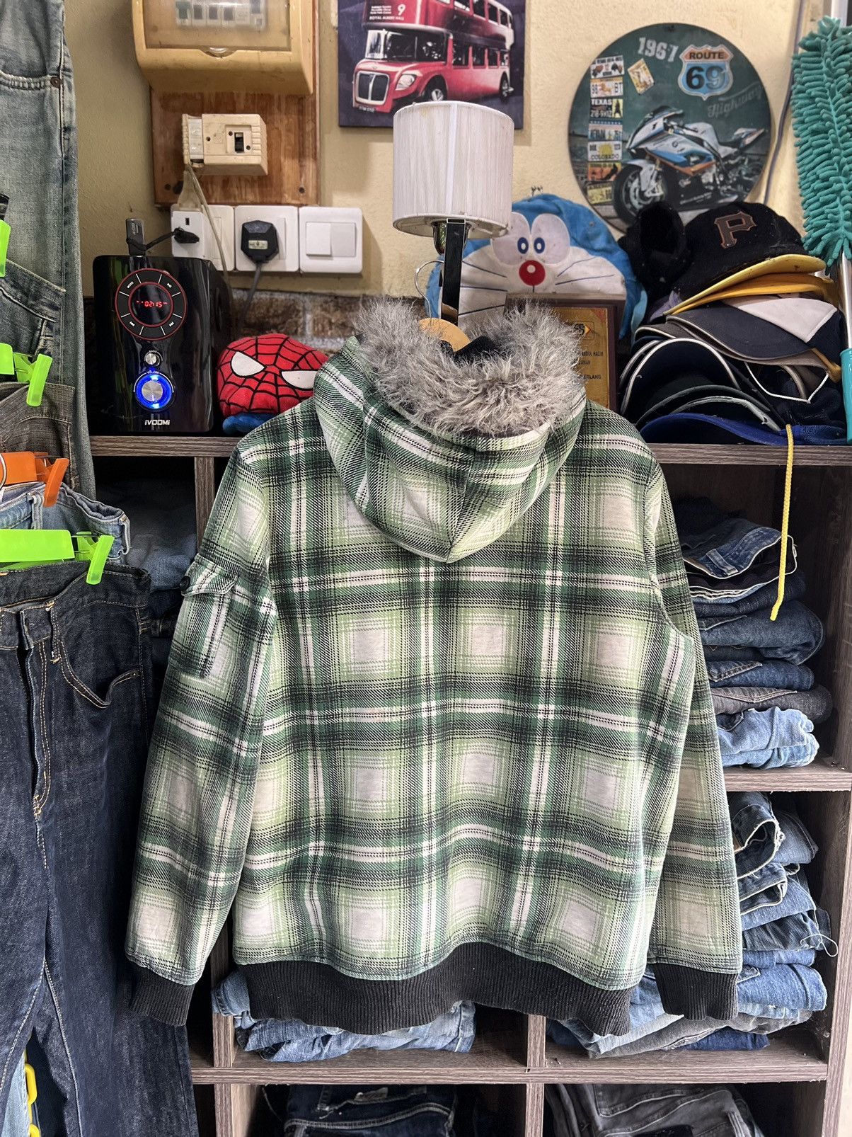Billabong 🔥Vintage Billabong Plaid Sherpa Jacket Size US M / EU 48-50 / 2 - 2 Thumbnail