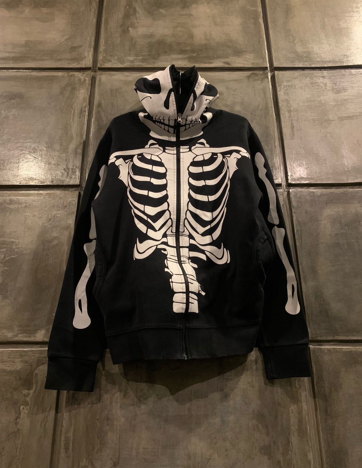 Japanese Brand Unknown Skull Bone Full Zip Hoodie Size US M / EU 48-50 / 2 - 1 Thumbnail