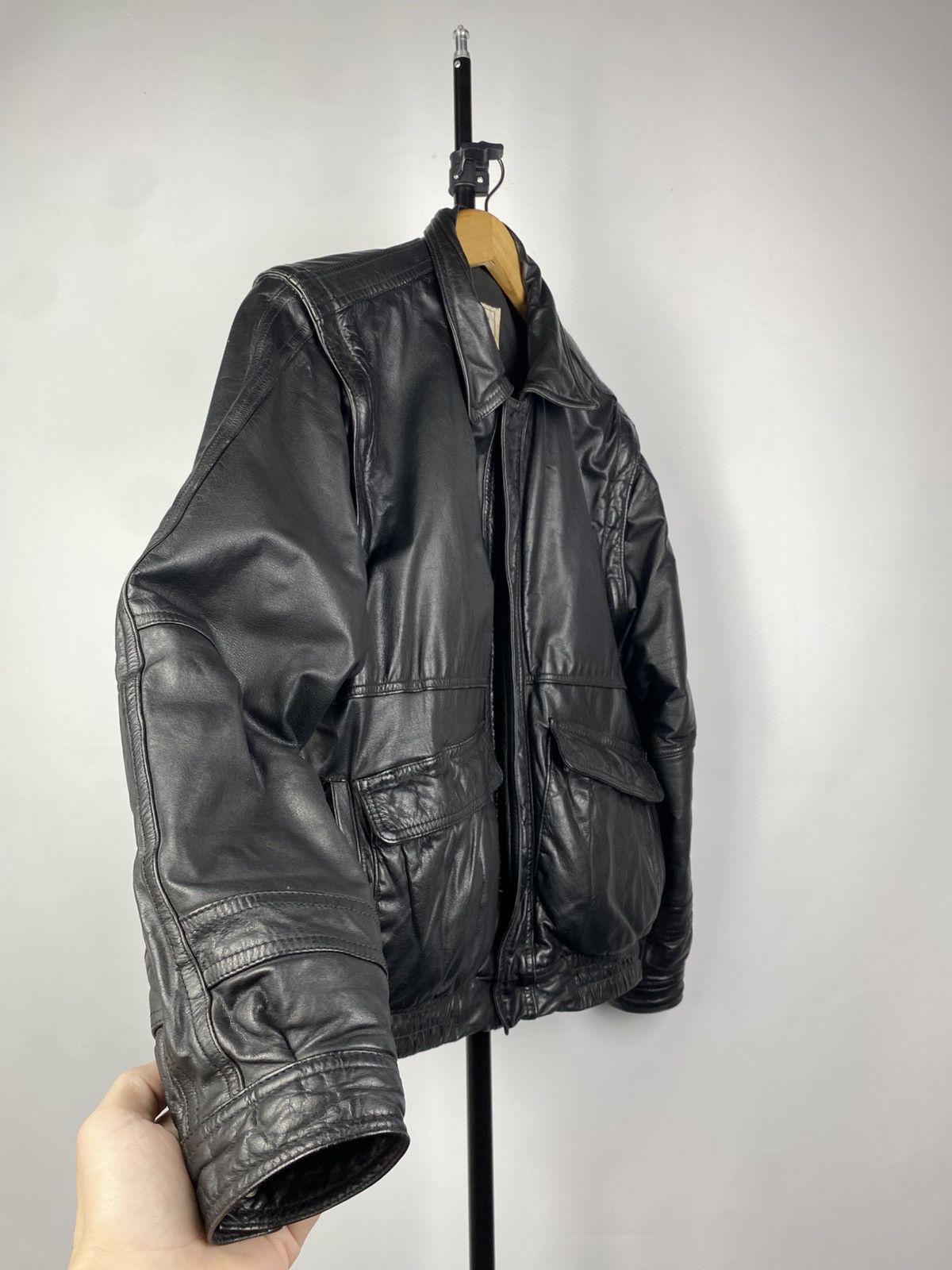 Other Avant Garde 90s Biker MOTO Leather Jacket Transformer Size US S / EU 44-46 / 1 - 3 Thumbnail