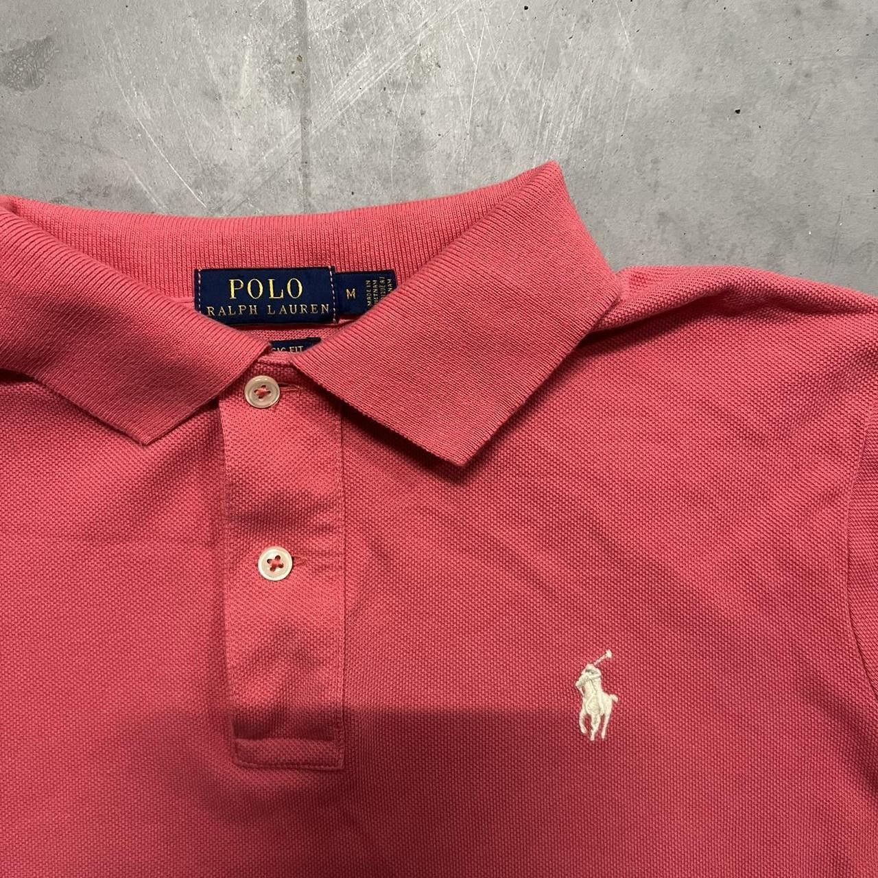 Vintage Vintage Y2K/200s Preppy Womens Rose Pink Polo by Ralph Lauren Essential Polo Shirt! Size M / US 6-8 / IT 42-44 - 4 Thumbnail