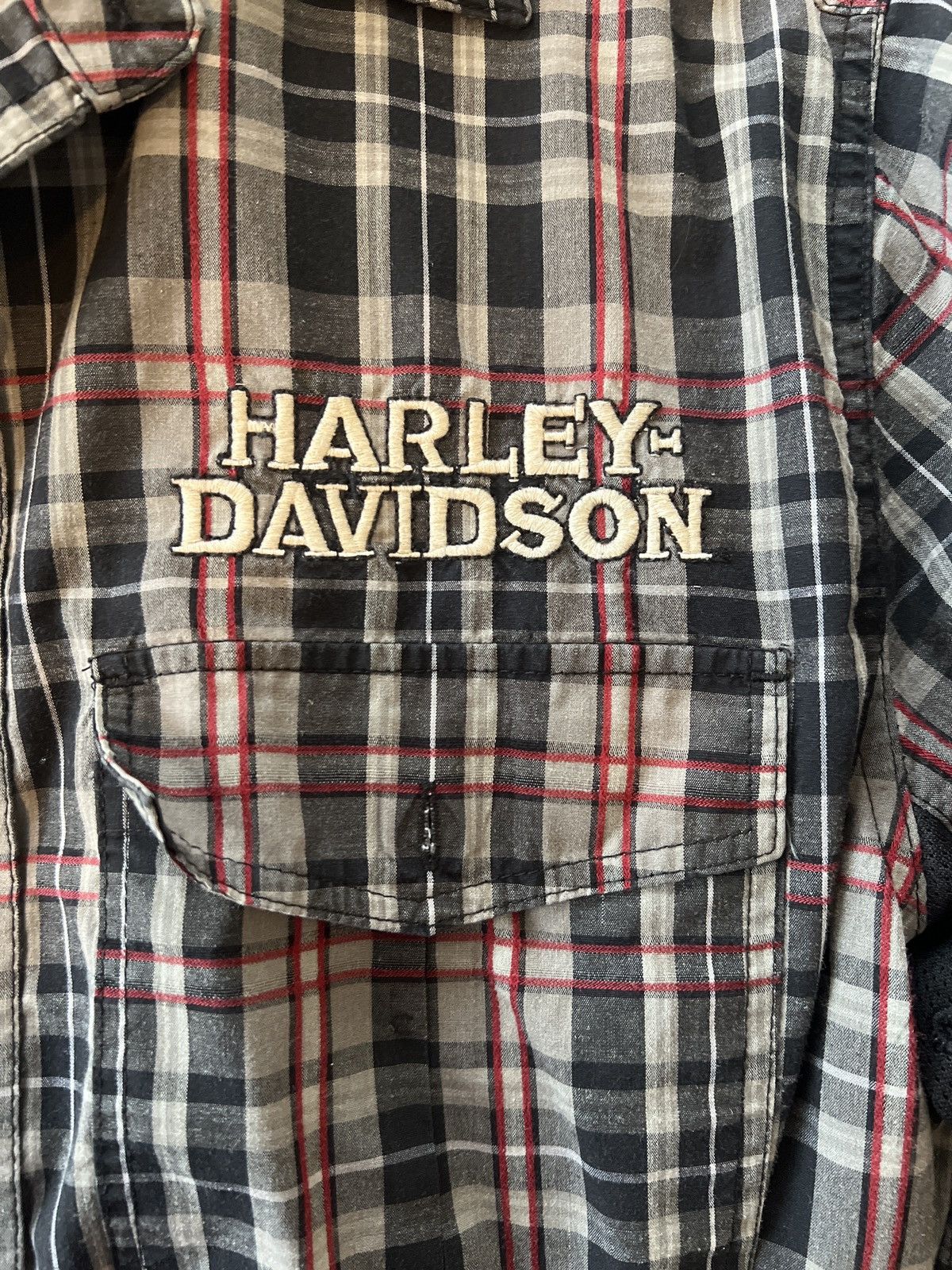 Harley Davidson Cropped Harley Davidson Button Up Size US M / EU 48-50 / 2 - 3 Thumbnail