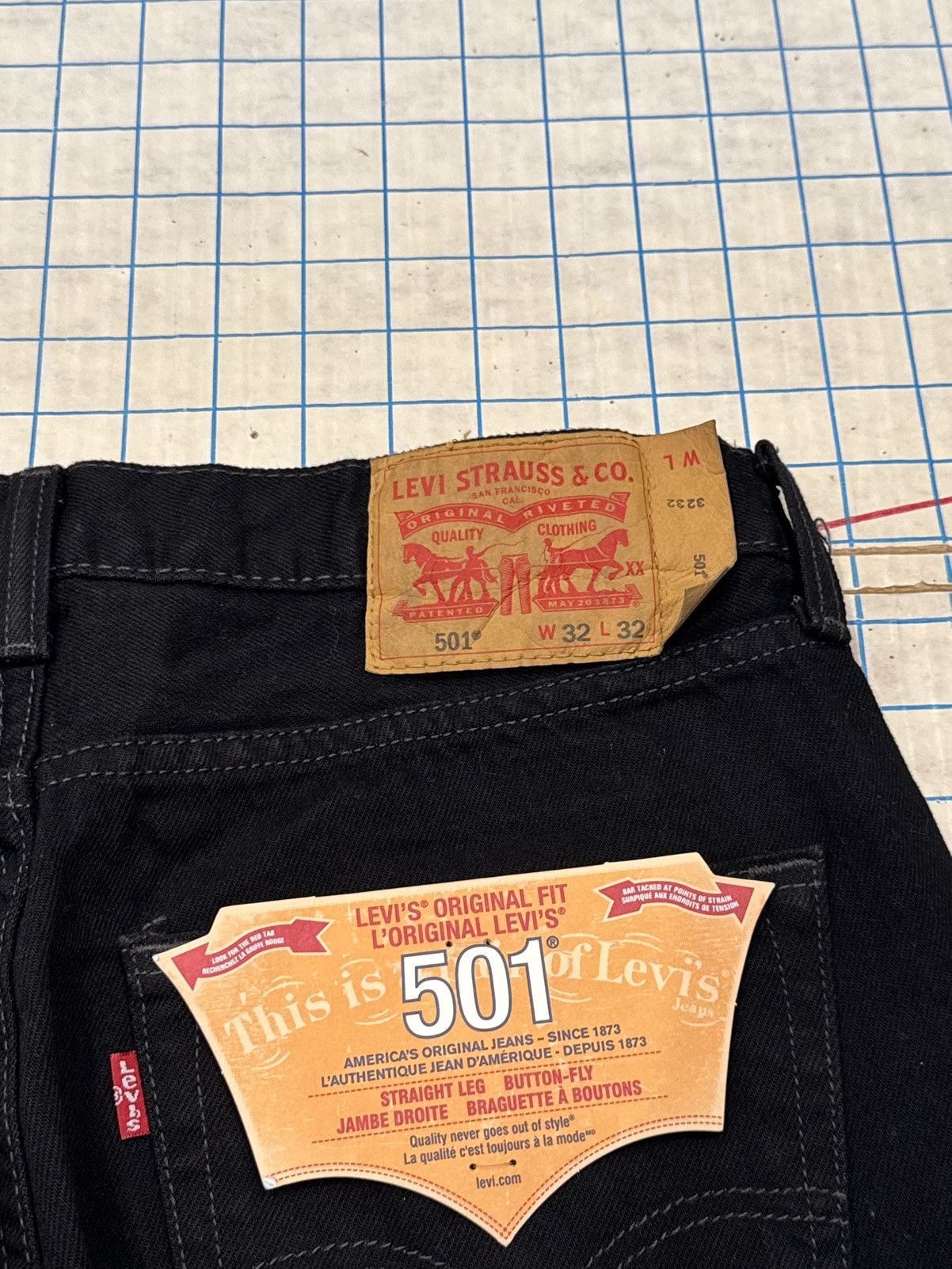 Levi's NWT Levi’s 501 Black Jeans Mens Size 32 New With Tag Denim Size US 32 / EU 48 - 14 Thumbnail