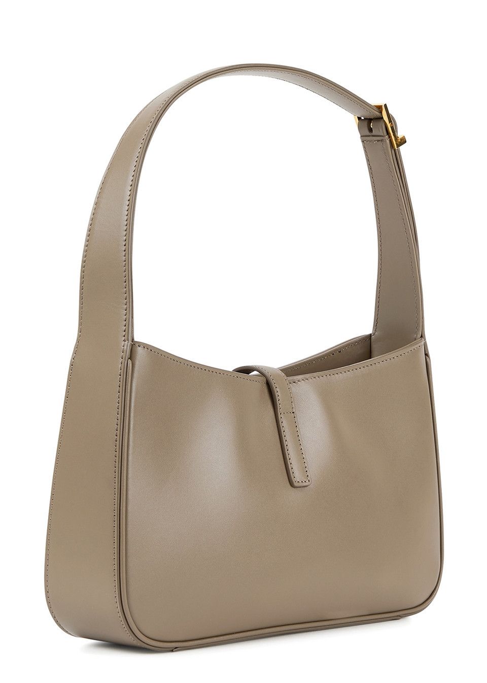 Saint Laurent Paris os11x0526 Size: OS / Le 5 à 7 Leather Shoulder Bag in Taupe Size ONE SIZE - 2 Thumbnail