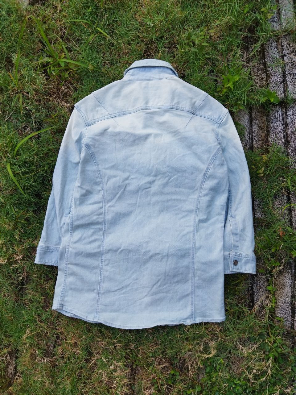 Tornado Mart Tornado Mart Stretch Denim Shirt - Size L Size US L / EU 52-54 / 3 - 8 Thumbnail
