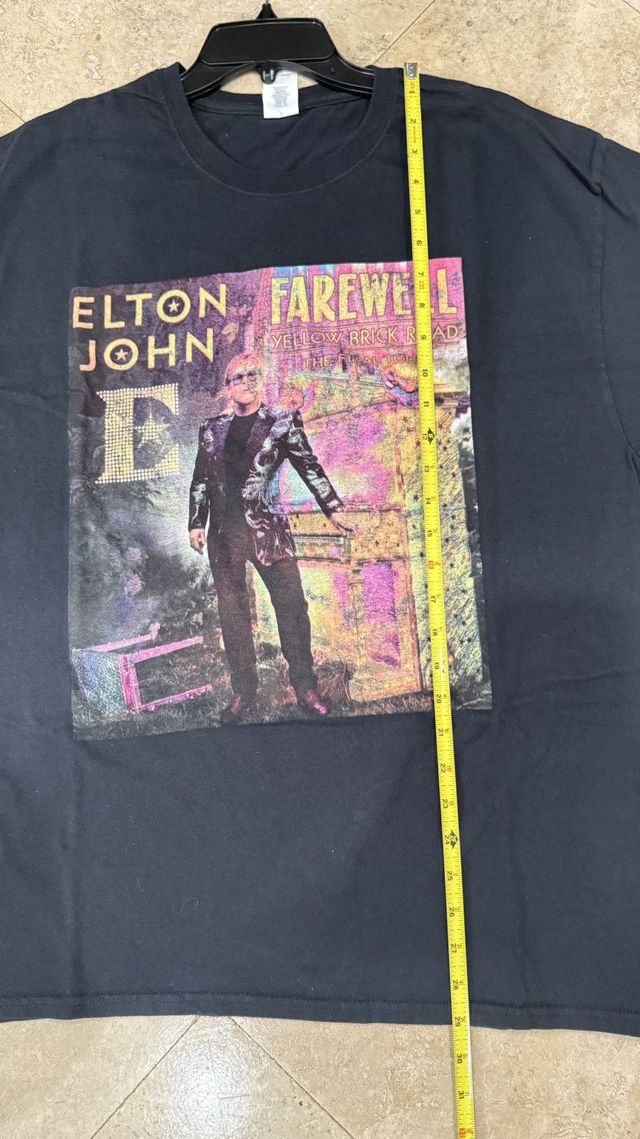 Band Tees 2018 Elton John Farewell Tour Tee Size XL Gildan Tag - Used Size US XL / EU 56 / 4 - 5 Thumbnail