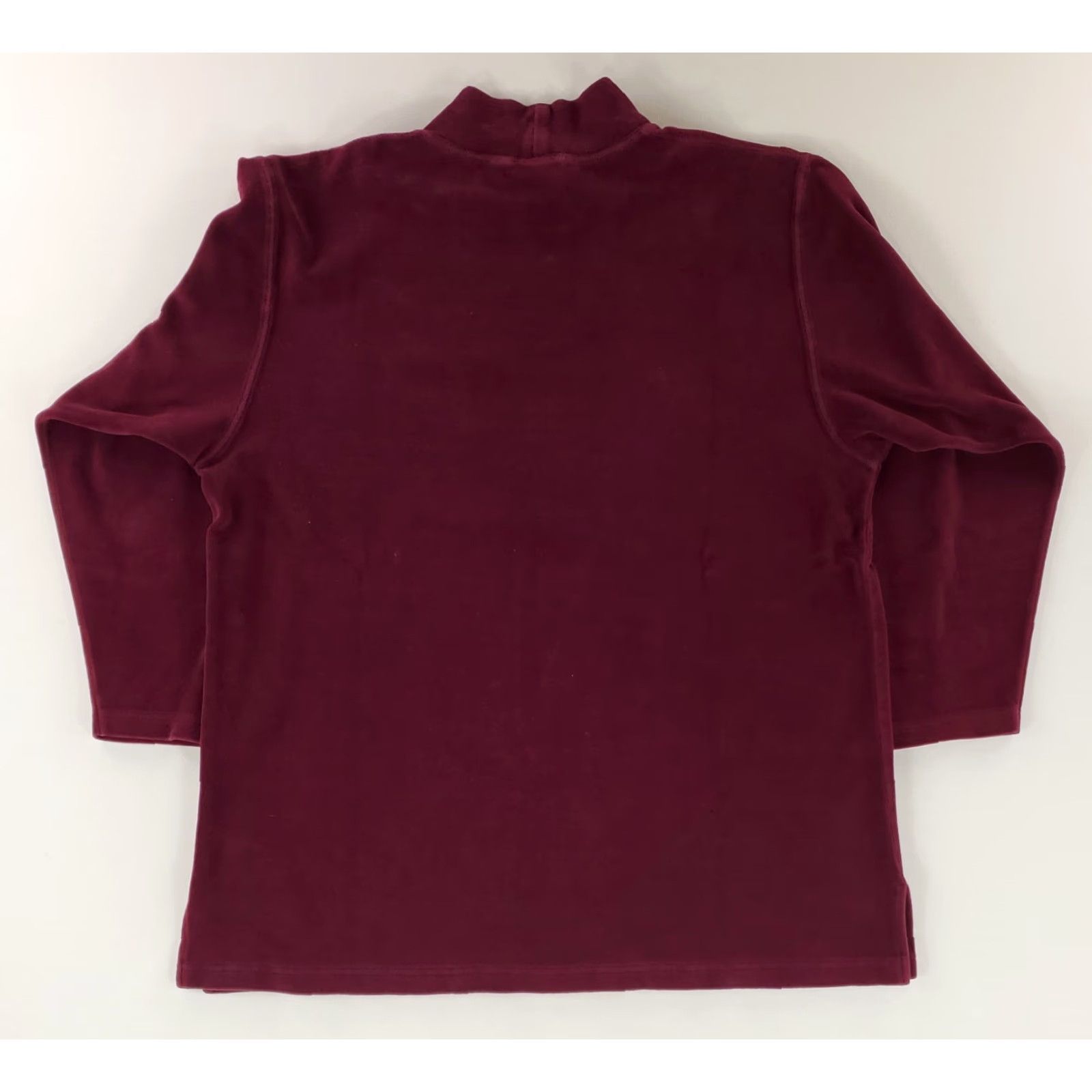 Vintage VINTAGE? LL Bean Shirt Pullover Banded Collar Velour Purple Long Sleeve Womens XL Size XL / US 12-14 / IT 48-50 - 3 Thumbnail