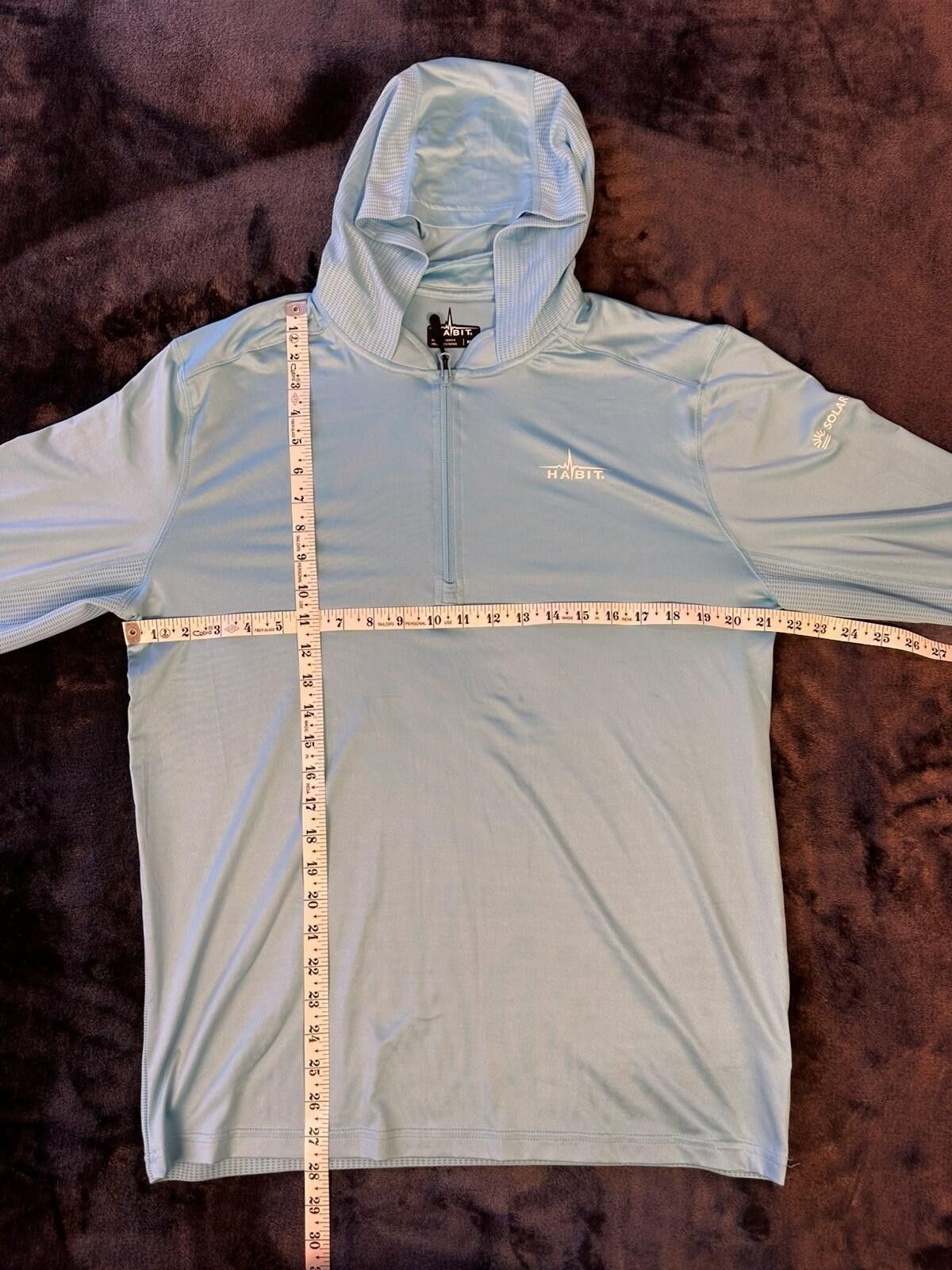 Habitat HABIT 40+ SPF Performance Pullover Long Sleeve Hoodie Sz M Size US M / EU 48-50 / 2 - 2 Thumbnail