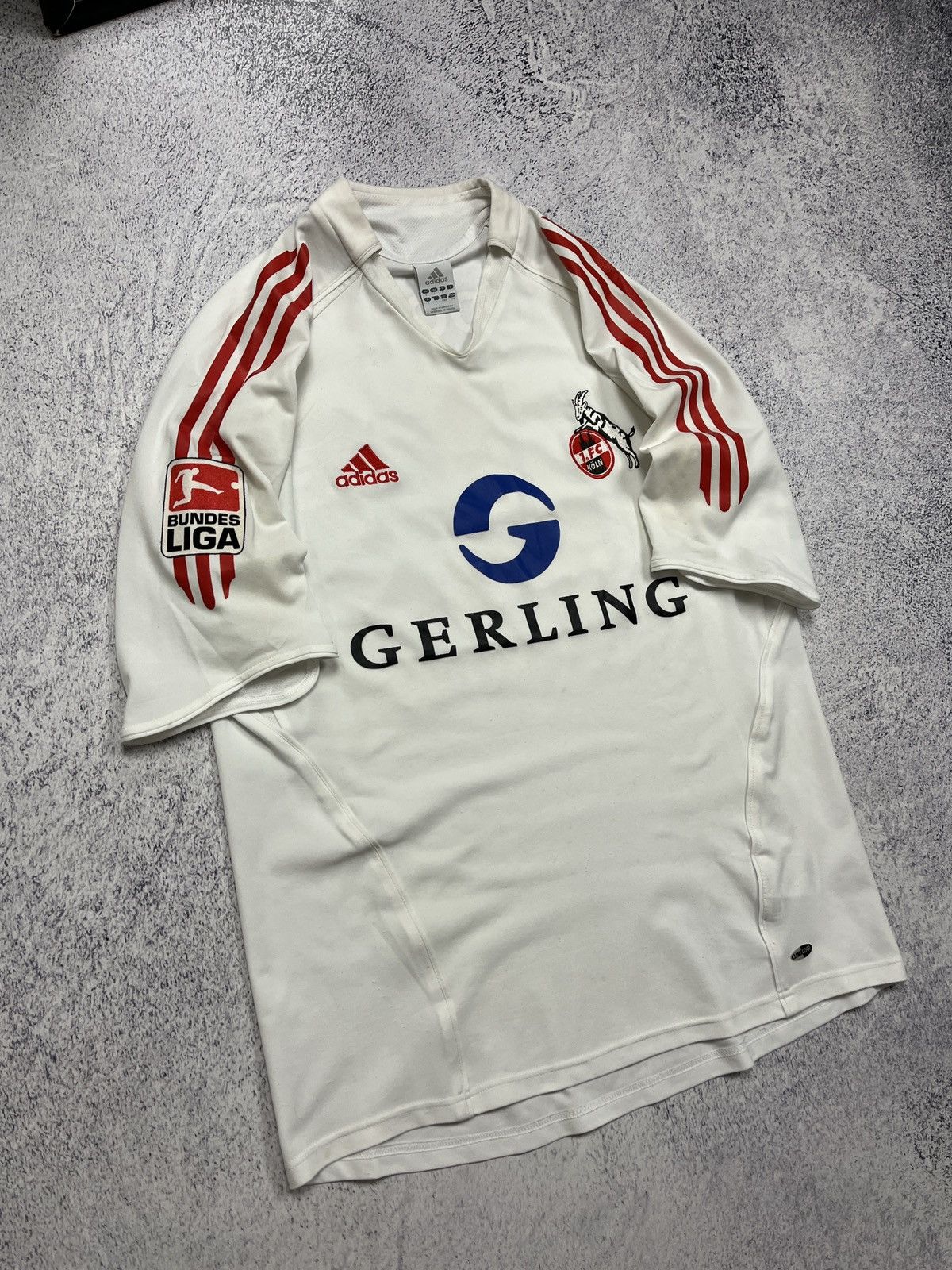 Adidas Adidas FC Koln 2005/2006 #20 Podolski Home Soccer Jersey Kit Size US L / EU 52-54 / 3 - 5 Thumbnail