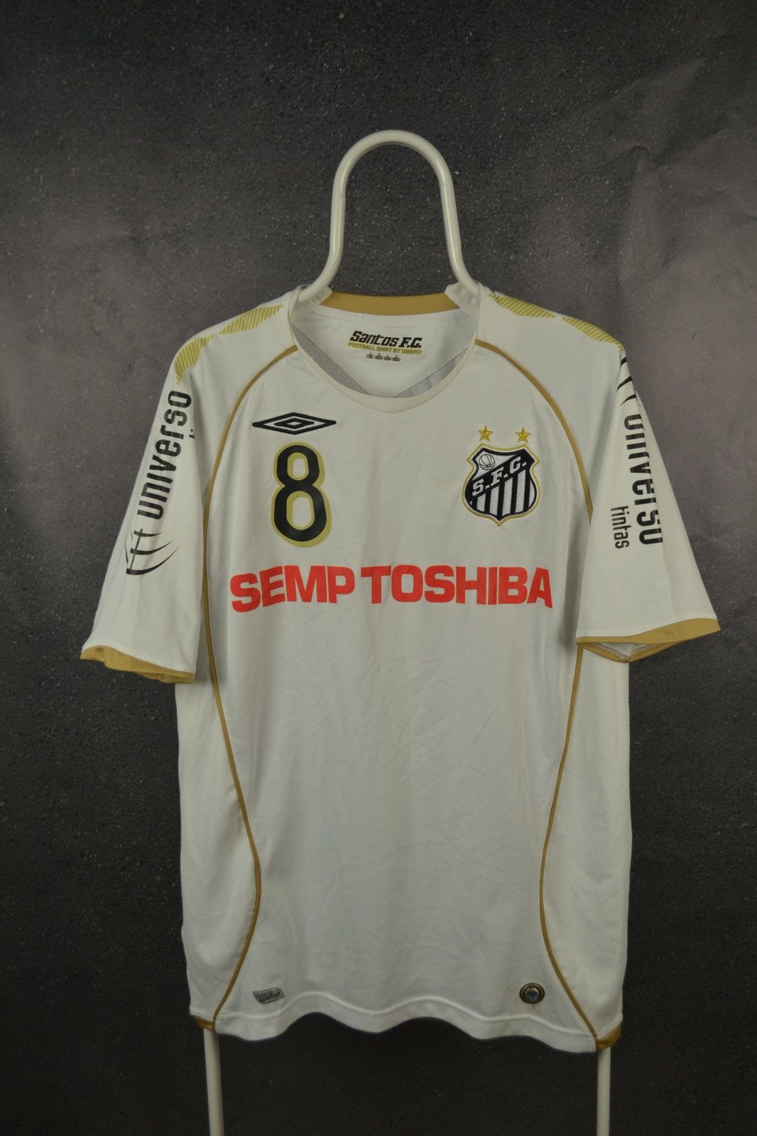 Umbro Vintage Santos FC Brazil 2007 2008 soccer jersey Umbro Size US L / EU 52-54 / 3 - 1 Thumbnail